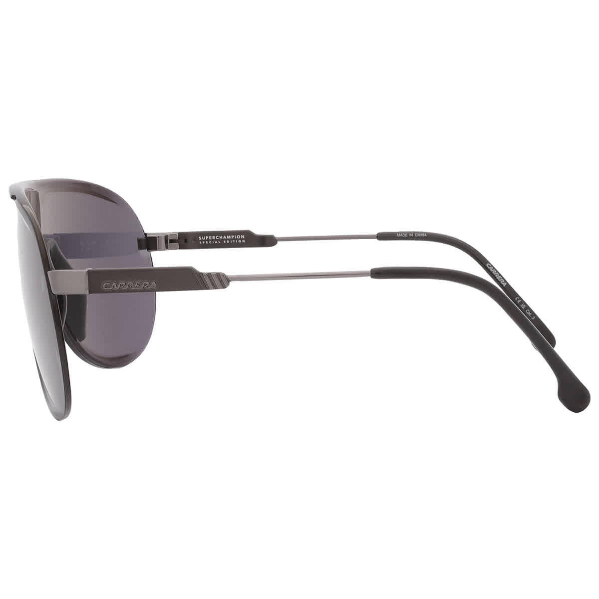 Carrera Grey Shield Unisex Sunglasses SUPERCHAMPION 0V81/2K 99 SUPERCHAMPION