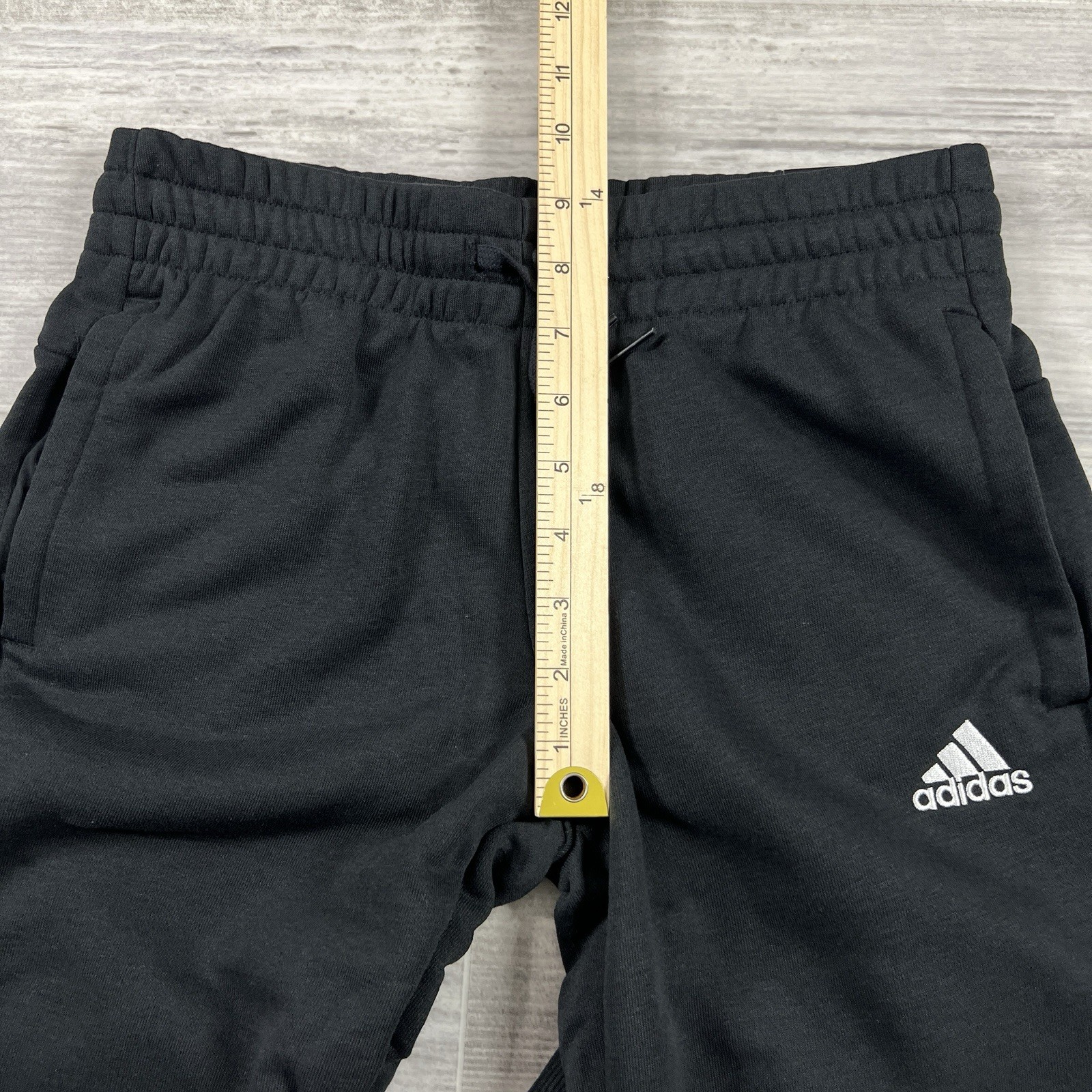 Adidas Women’s XS Essentials Lineage French Terry Slim Tapered Leg Black GM5526