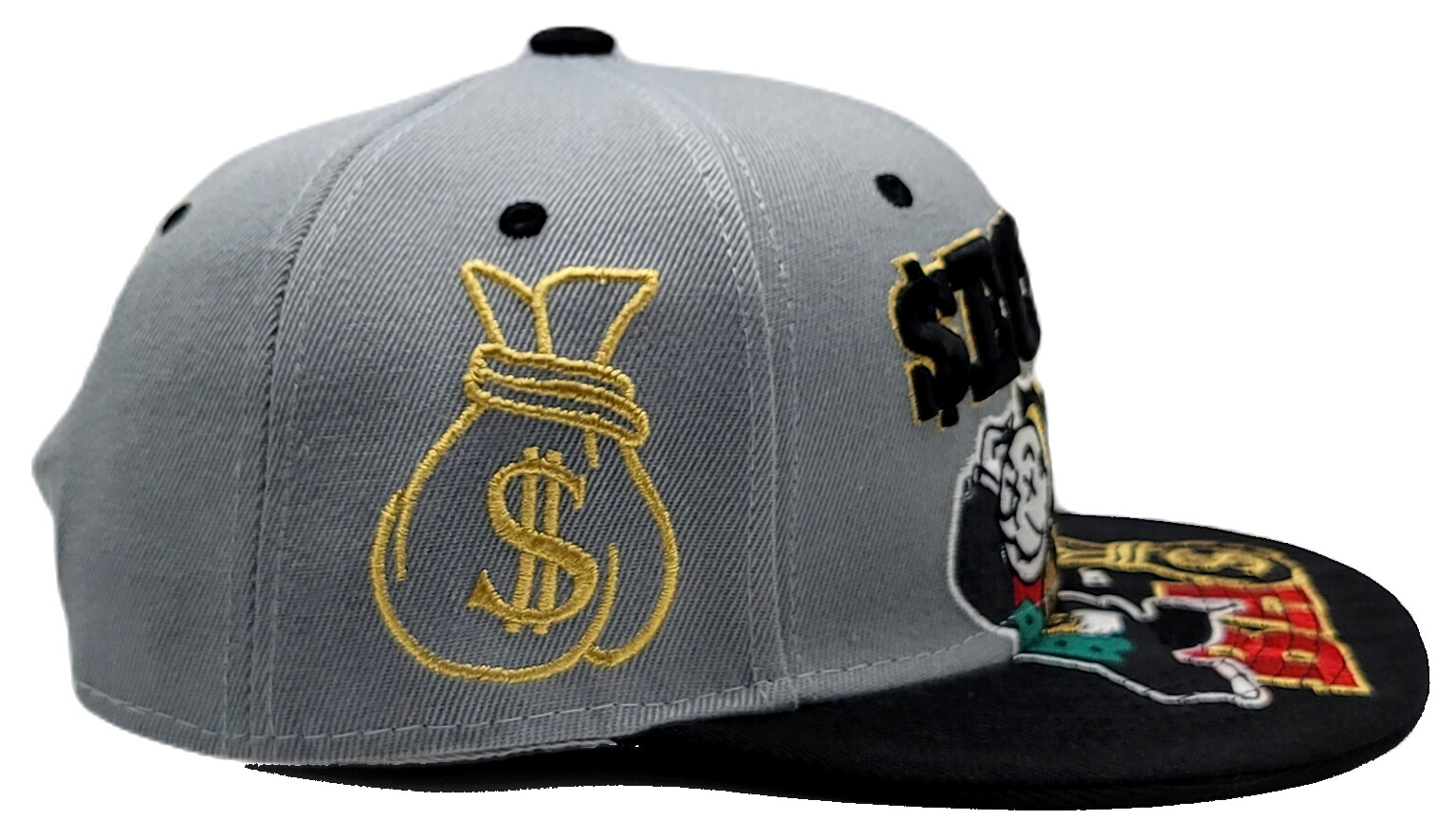 Secure the Money Penny Bag New Uncle Leader Rich Monopoly Era Snapback Hat Cap