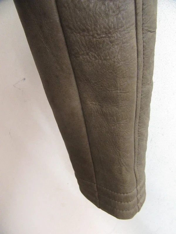 Vintage sheepskin biker jacket size 10 BY LAMANTA