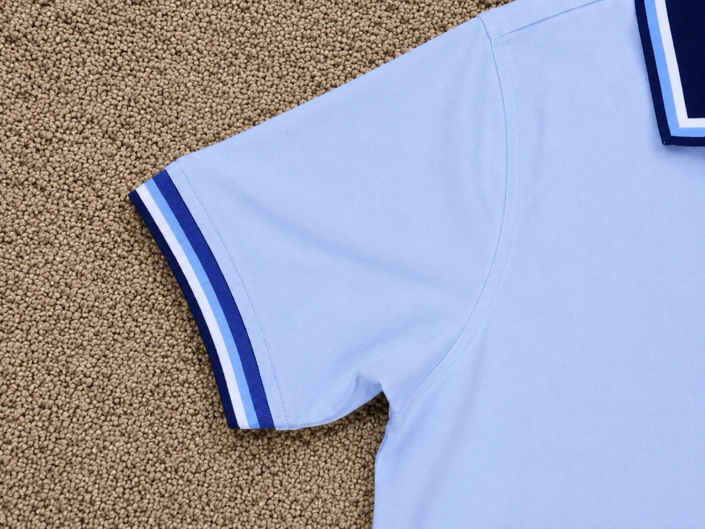 G/FORE G4 Men’s Large Light Blue Performance Golf Polo Shirt Polyamide