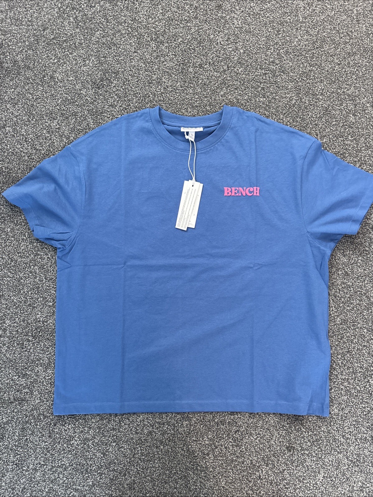Bench Womens Dernia T-Shirt Cobalt Blue Size UK 14 Brand New With Tags