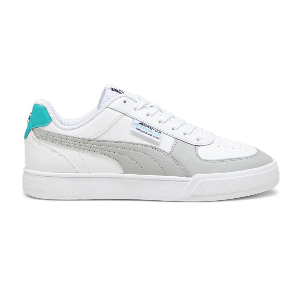 PUMA Mercedes Amg Petronas Motorsport Caven Lace Up Mens White Sneakers Casual