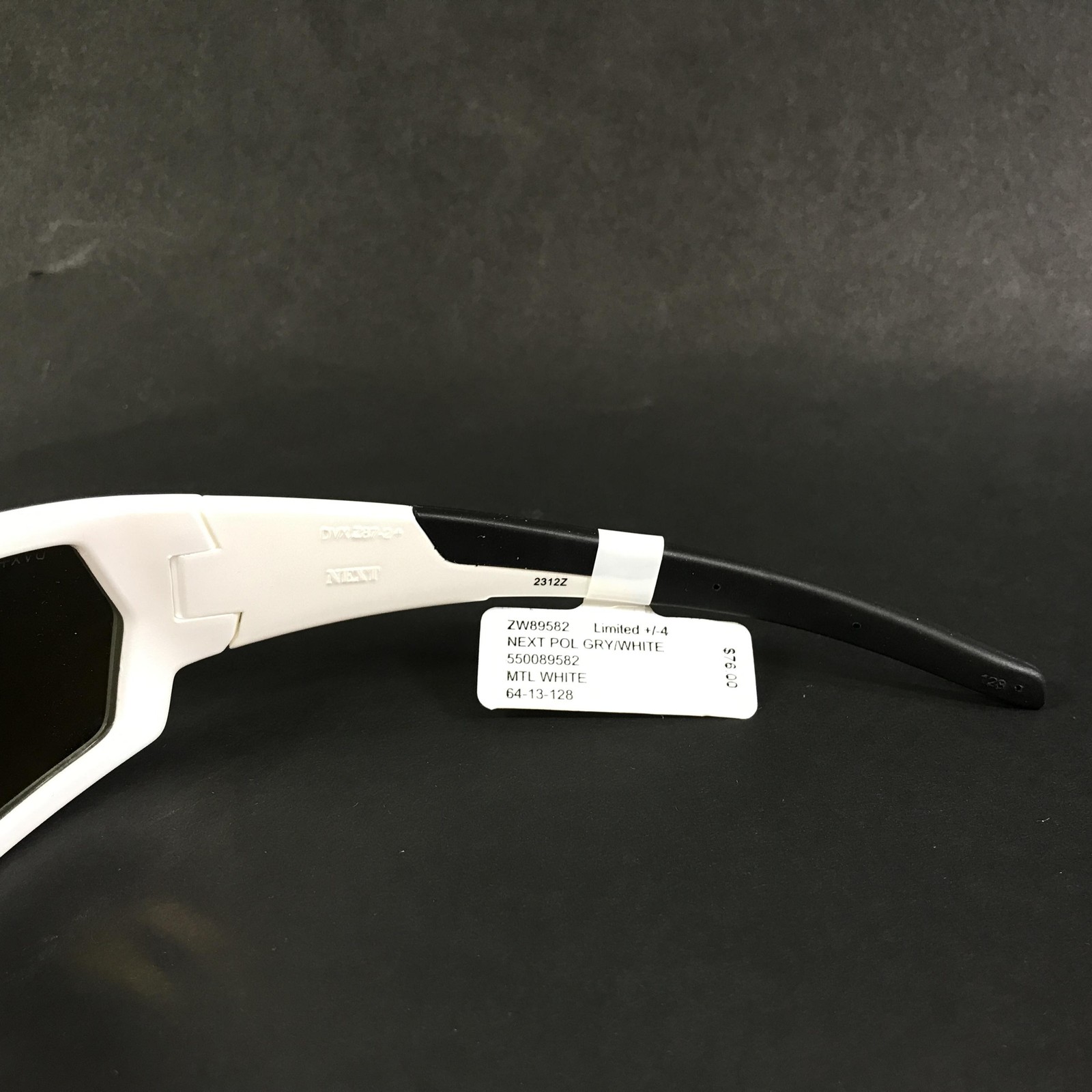 DVX by Wiley X Sunglasses NEXT ZW89582 White Z87 Frames w Black Polarized Lenses