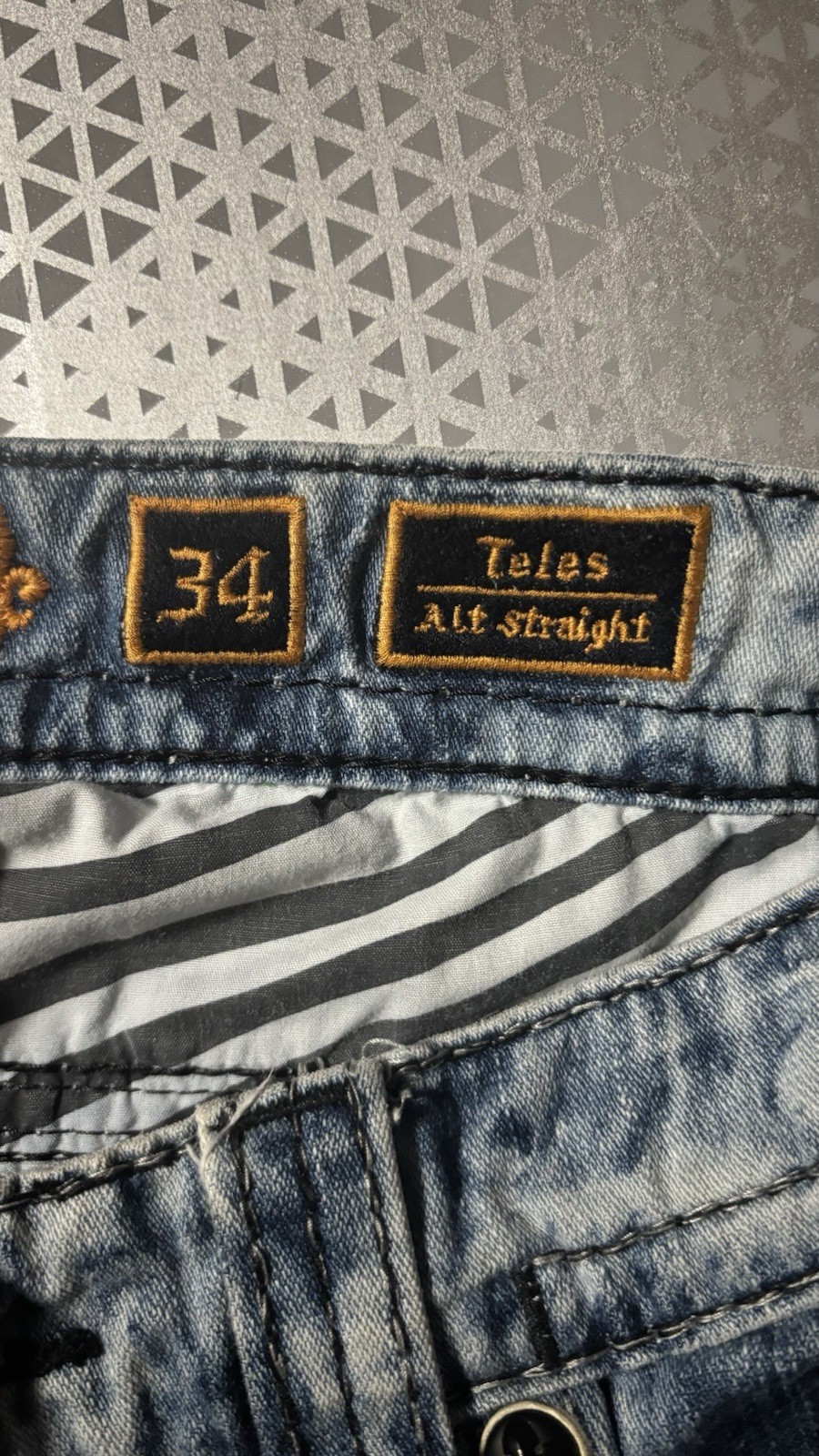 Rock Revival Men’s Straight Size 34 Men’s