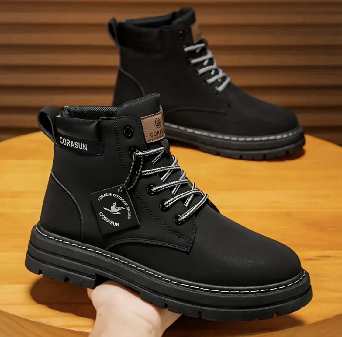 Men’s Canvas High Top Boots Denim Ankle Everyday & Formal Size 12