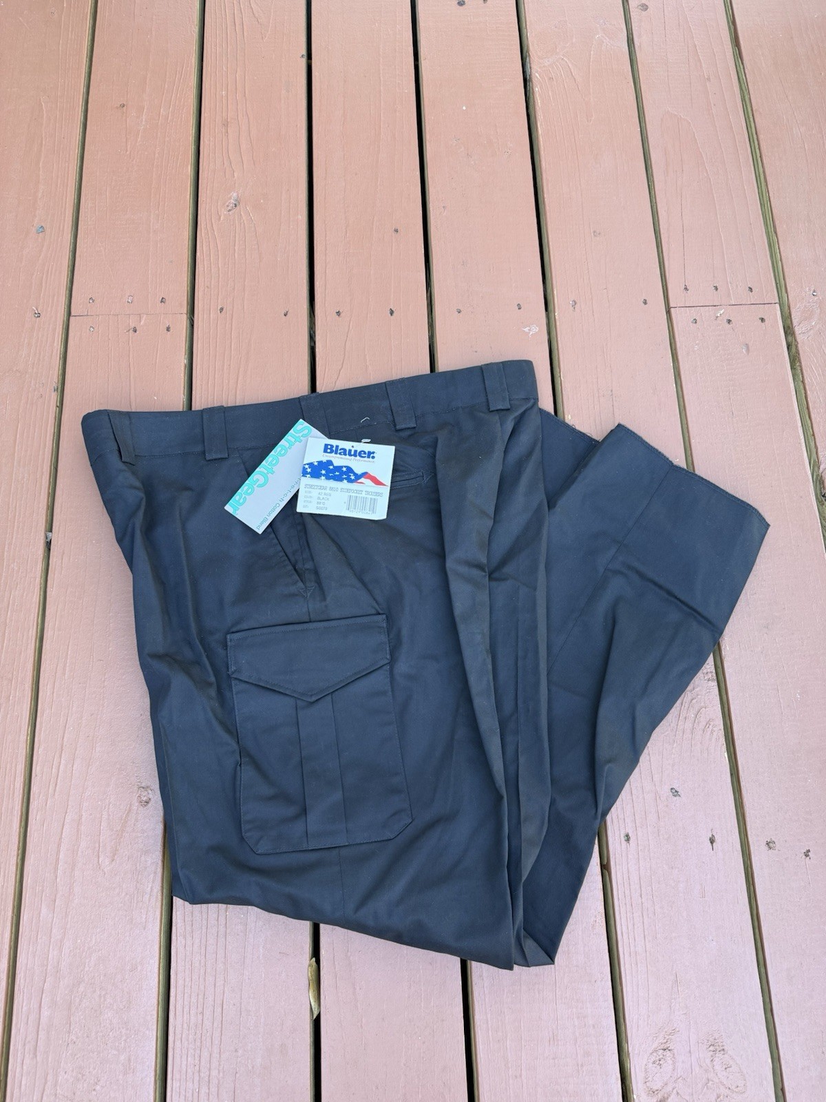 NWT Blauer Street Gear Side pocket Trouser Style 8810 Men’s Size 42 Black