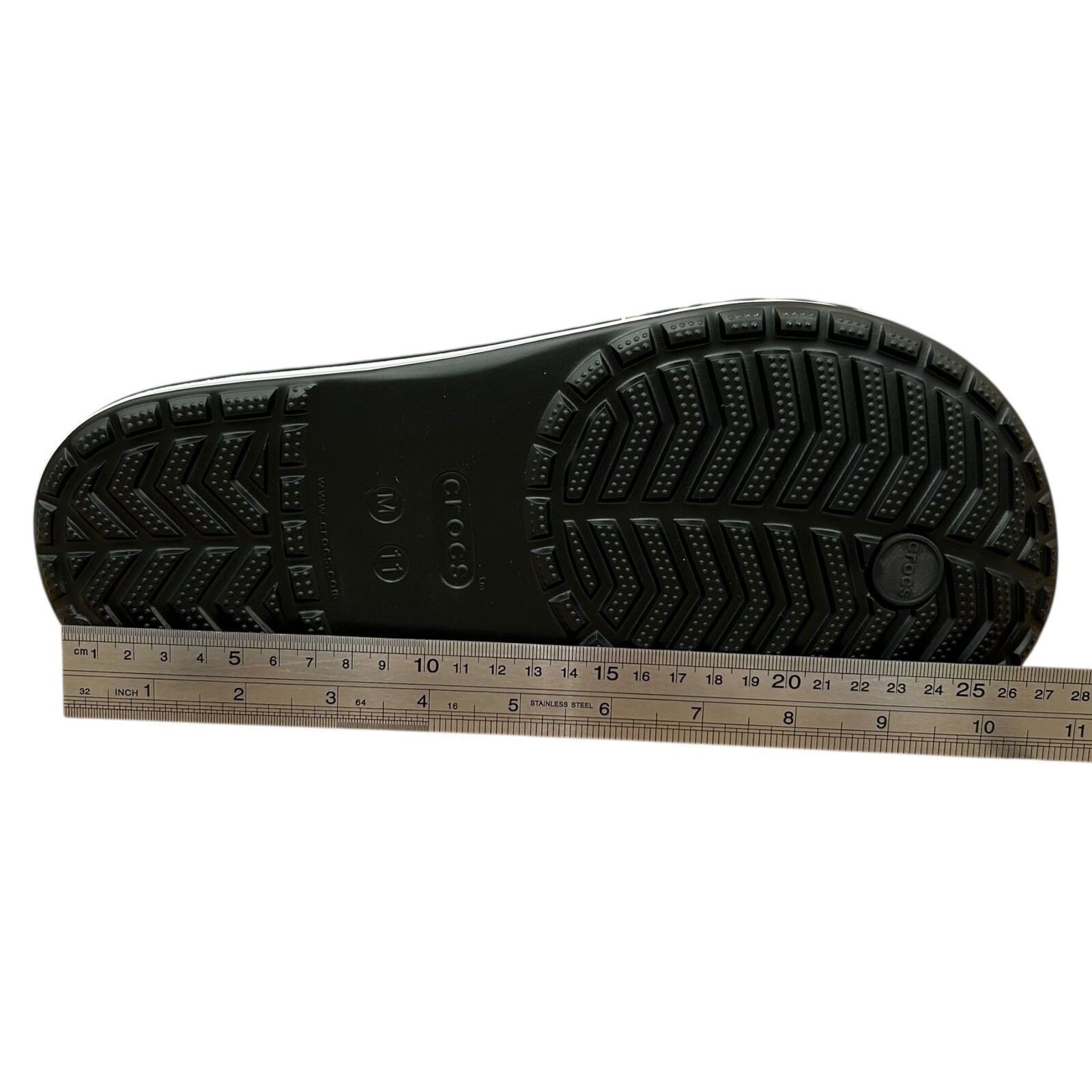 Crocs Mens Bayaband Flip Flop Sandal Size 10-11 Black Water Friendly Lightweight