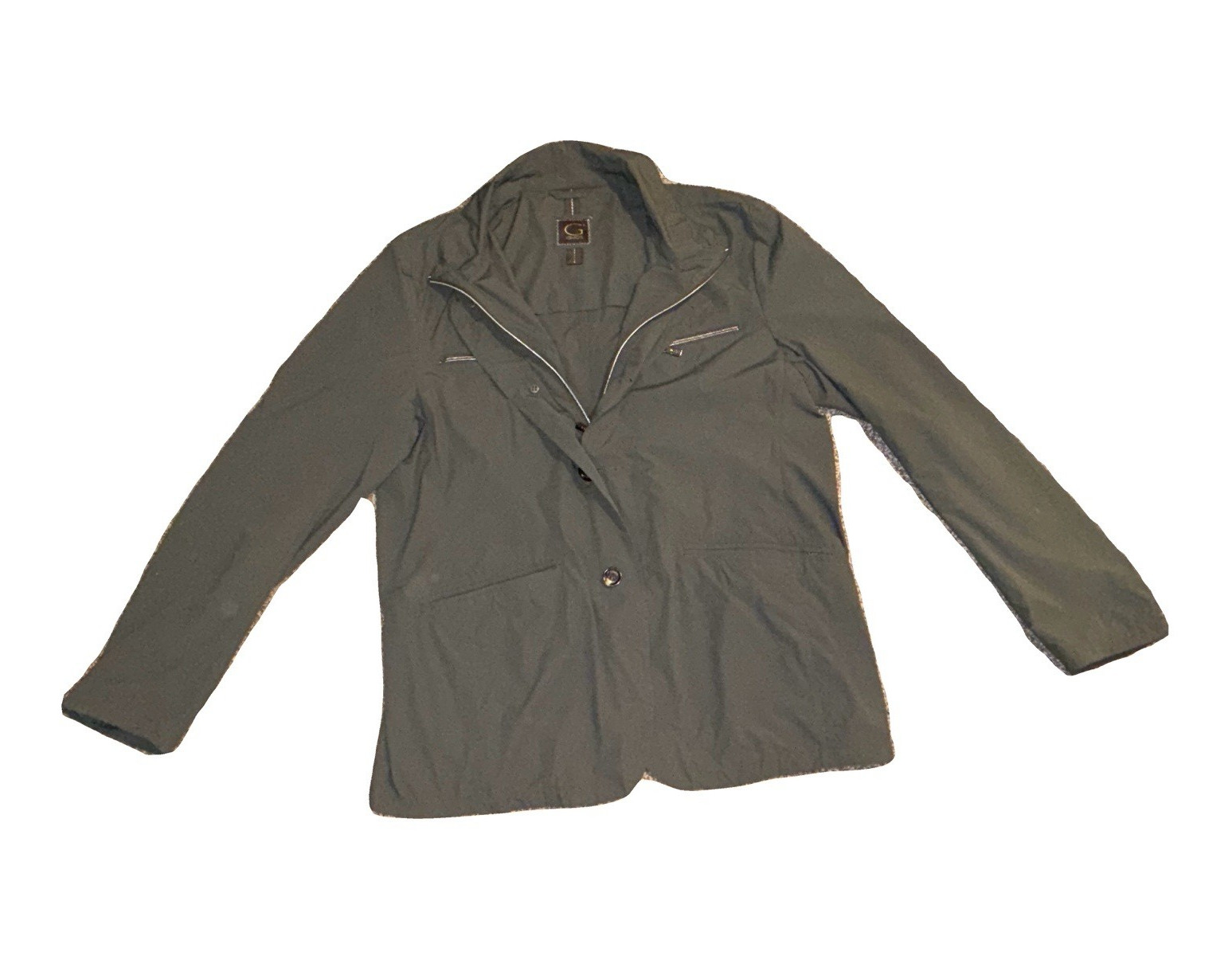 Gimo’s Men’s XL Kaki Green Rain jacket Tailored in Veneto, Italy