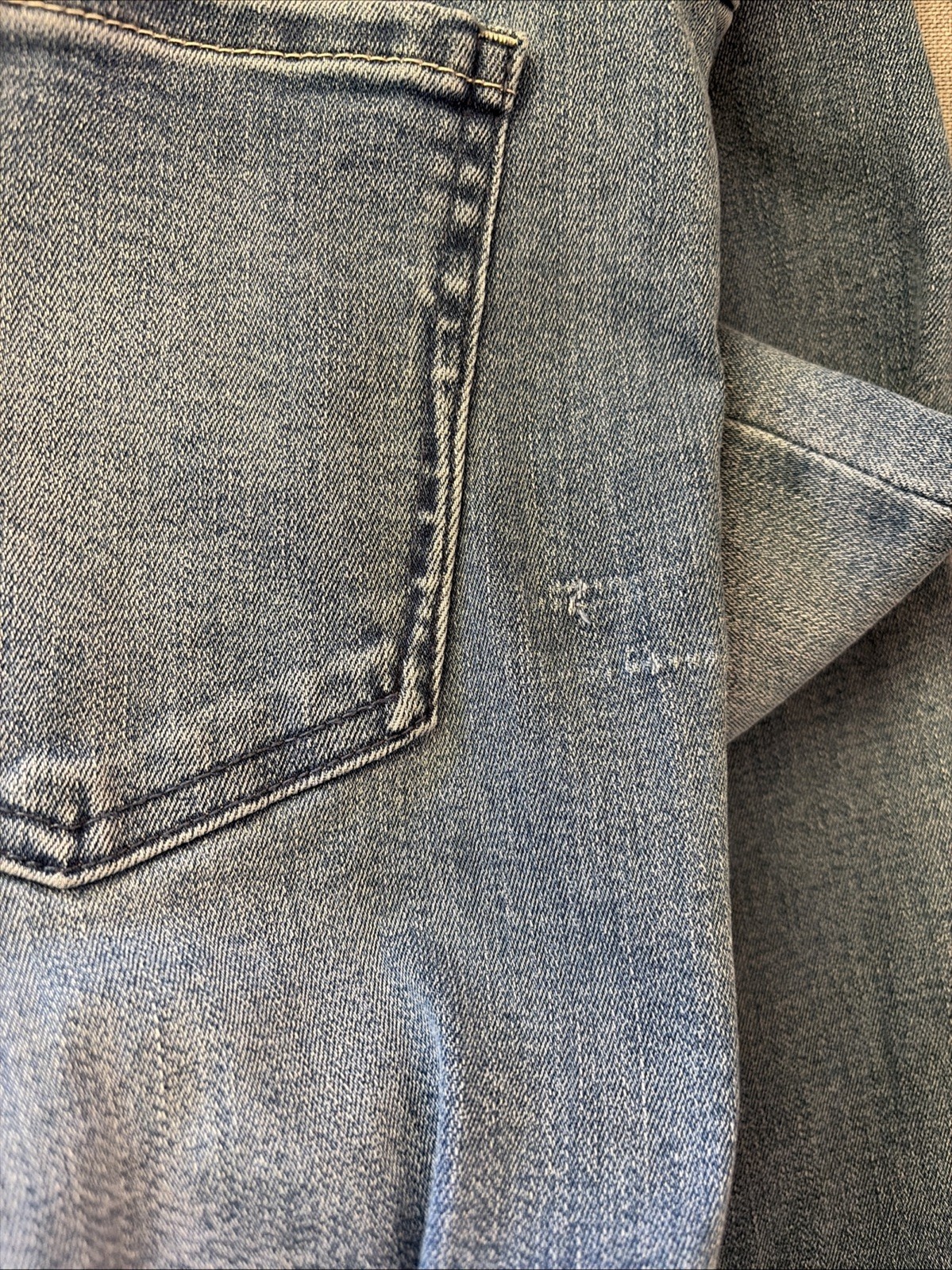 Quince Laguna Blue Nina Pull On Stretch Skinny Jeans Womens Medium