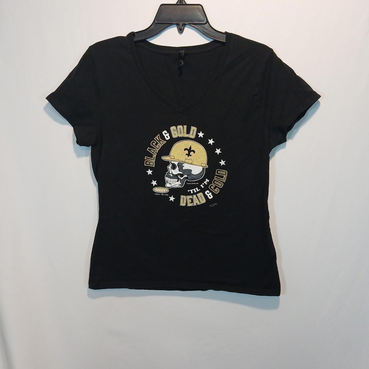 Hanes Nano saints baby tee 100% cotton football new orleans louisiana superdome