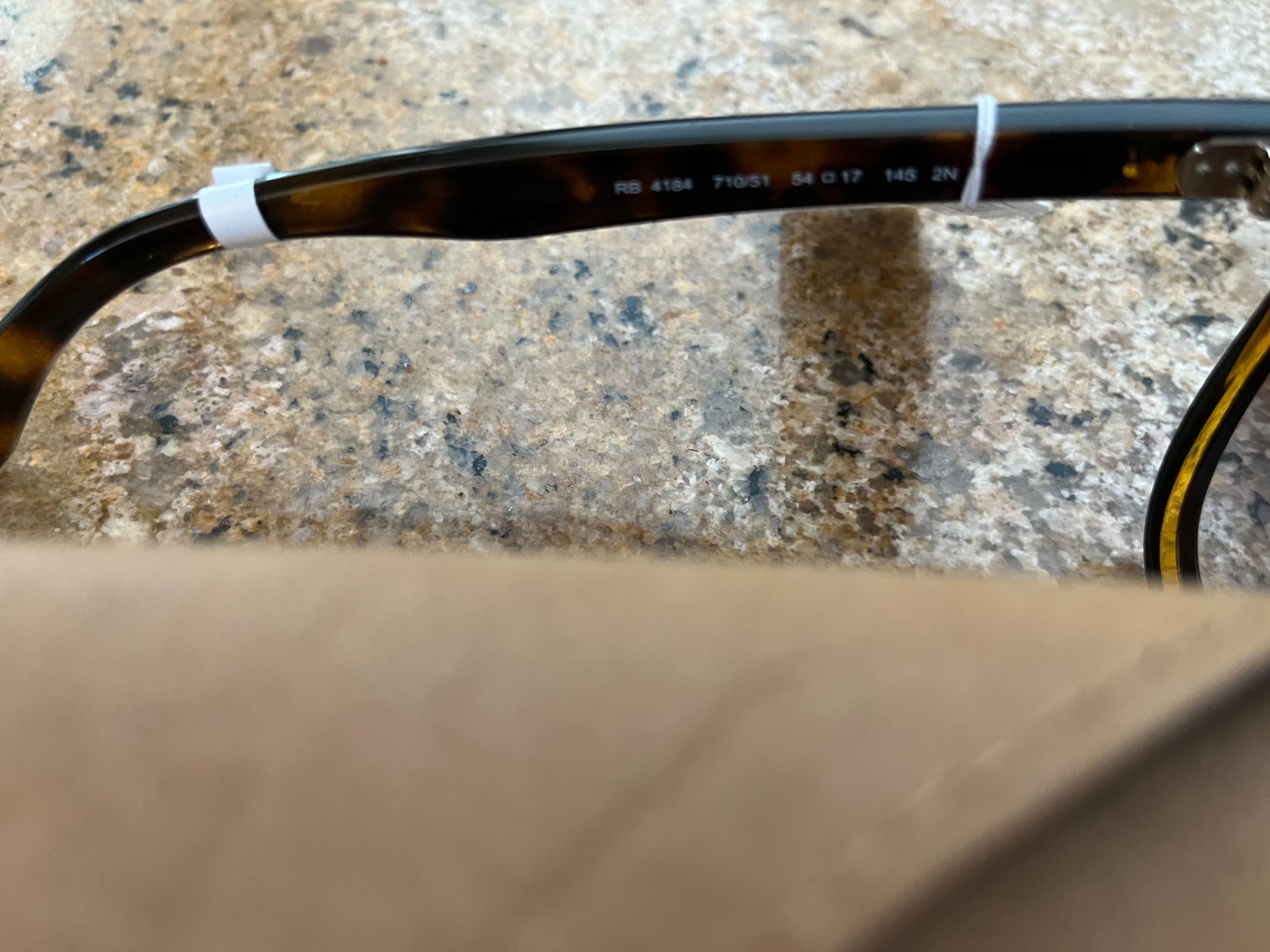 NWT RAY-BAN RB4184 Polarized Brown Lenses LIGHT HAVANA Tortoise SUNGLASSES