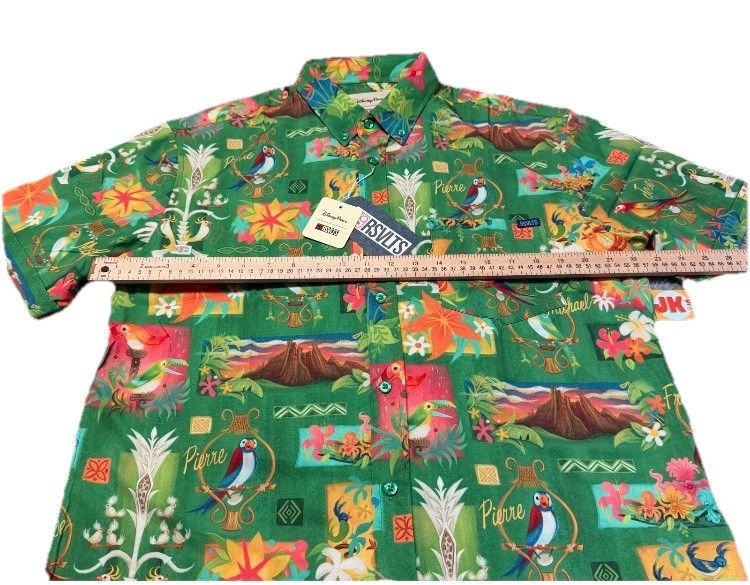 NWT New Mens LARGE Disney Parks RSVLT Enchanted Tiki Room Button Down Shirt