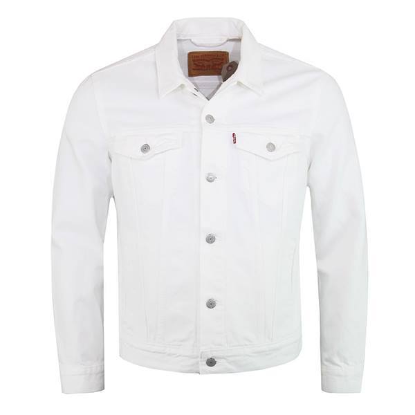 Levis Jacket Mens Denim Trucker Jacket Color White 723340292