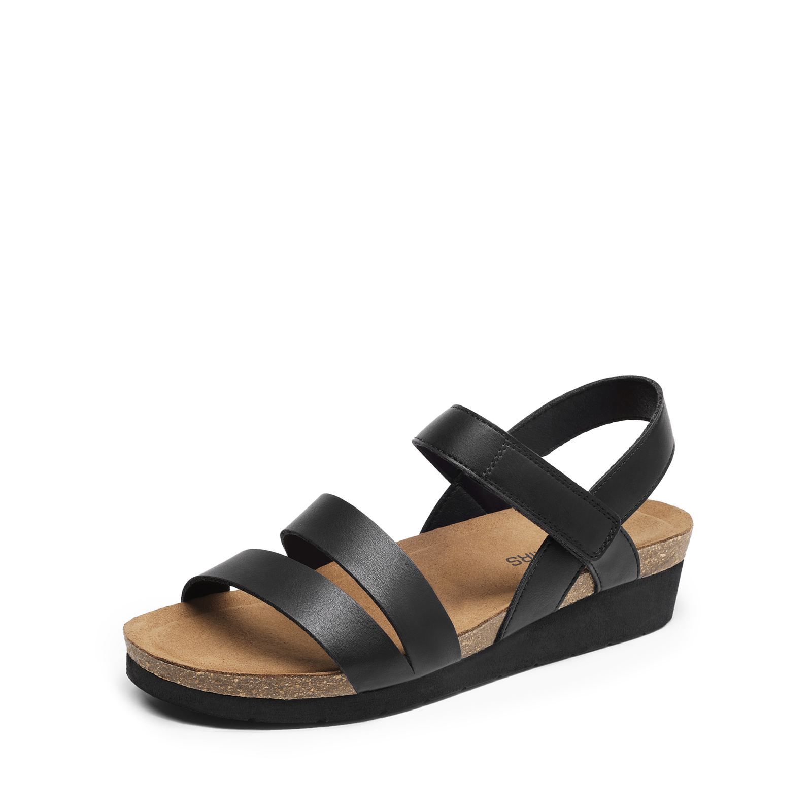 Women Low Heel Wedge Sandals Open Toe Comfortable Casual Shoes With Arch Support