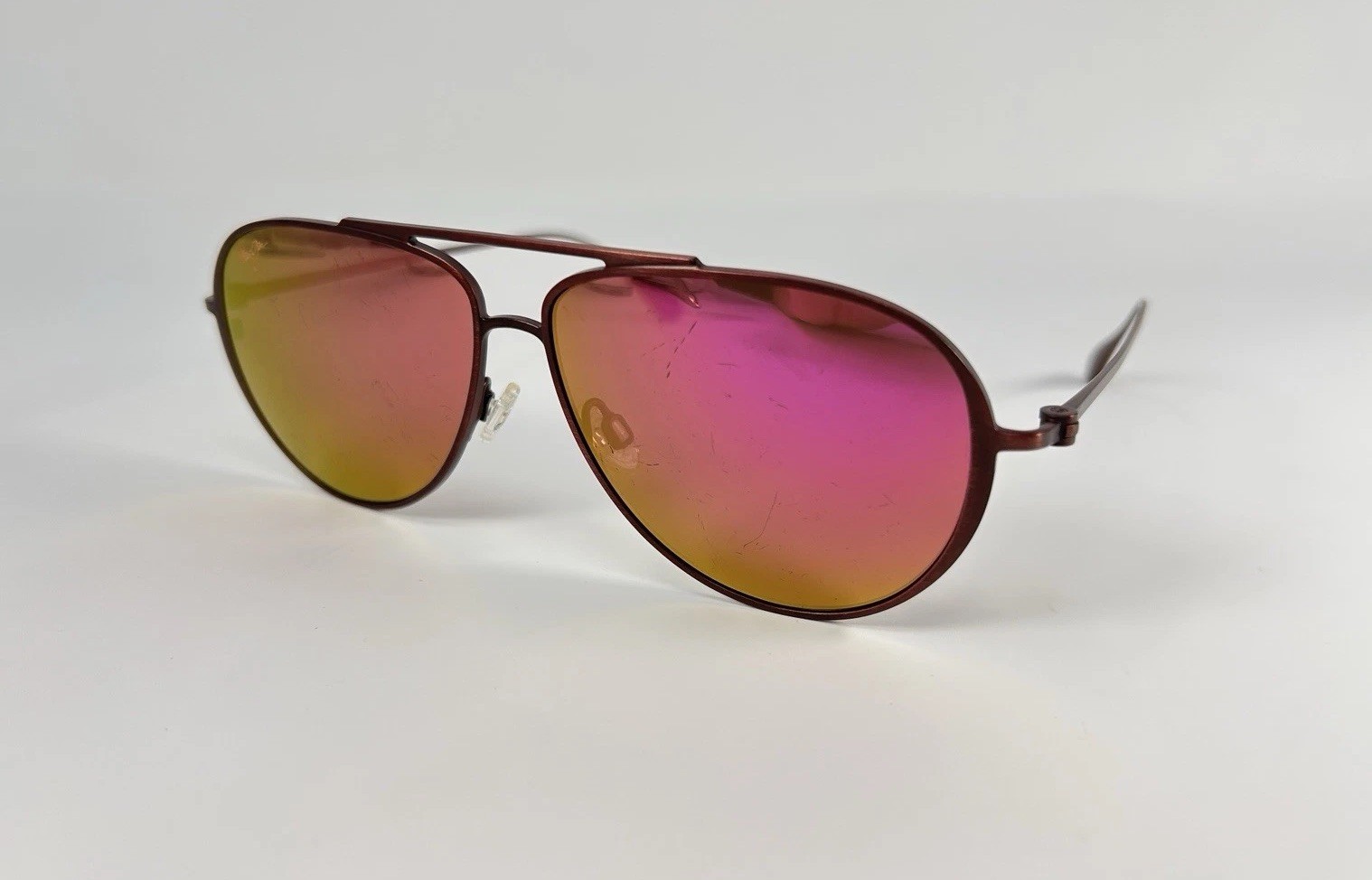 Maui Jim Shallows Matte Burgundy/Hawaii Sunrise Polarized Sunglasses MJ543-07M