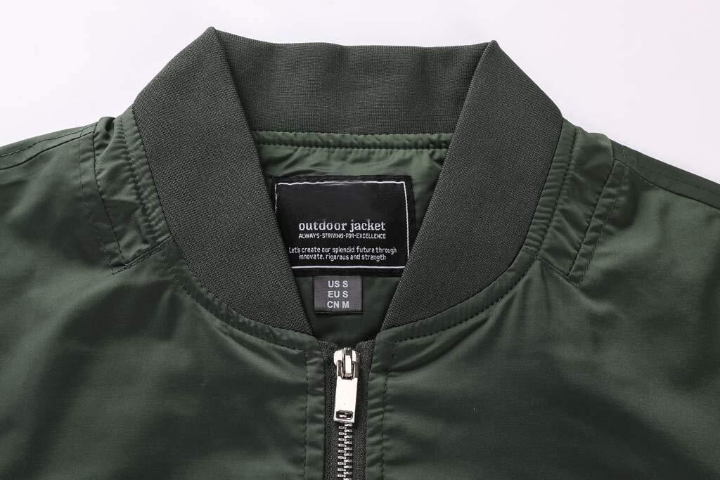 Men’s Bomber Jackets Windbreaker Winter Spring Lightweight Baseball Casual Coats