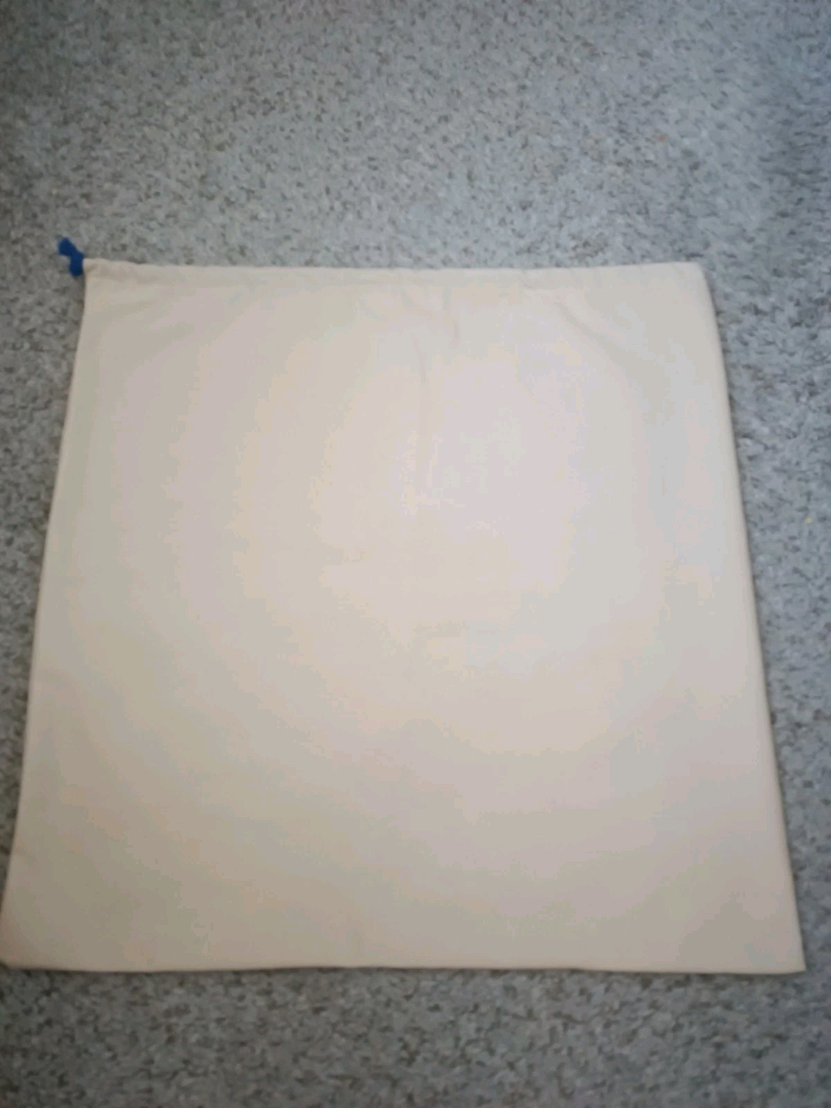20″×19″ LOUIS VUITTON DUST BAG IVORY BEIGE BLUE DRAWSTRING LOGO