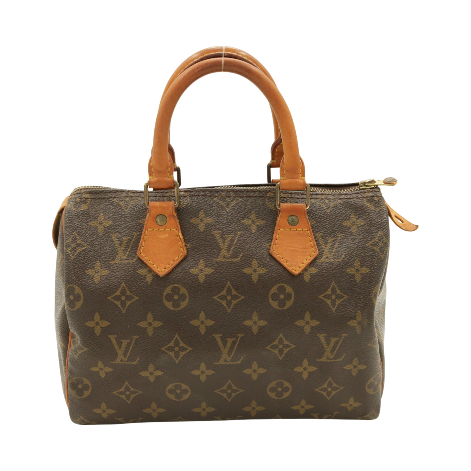 Auth Louis Vuitton M41528 Speedy 25 Hand bag Brown Monogram Serial VI1902