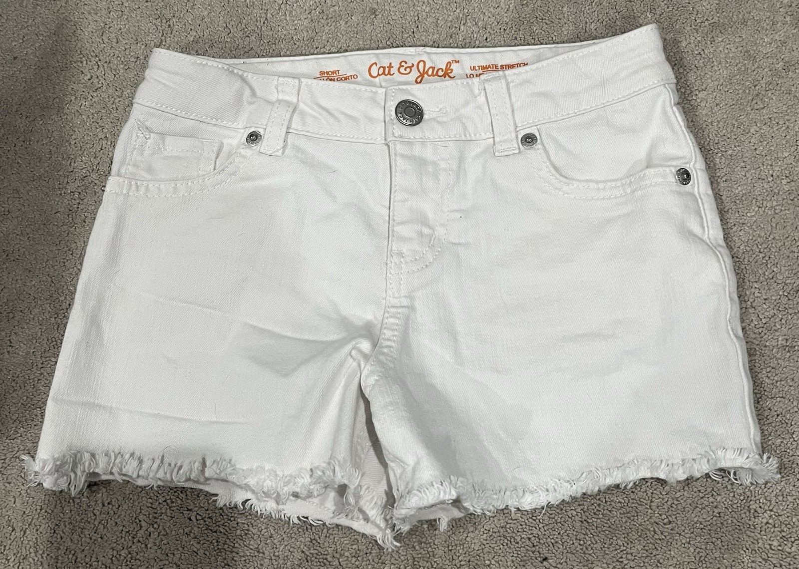 Youth kids Jean cut off shorts 7-8 multiple colors lot of four