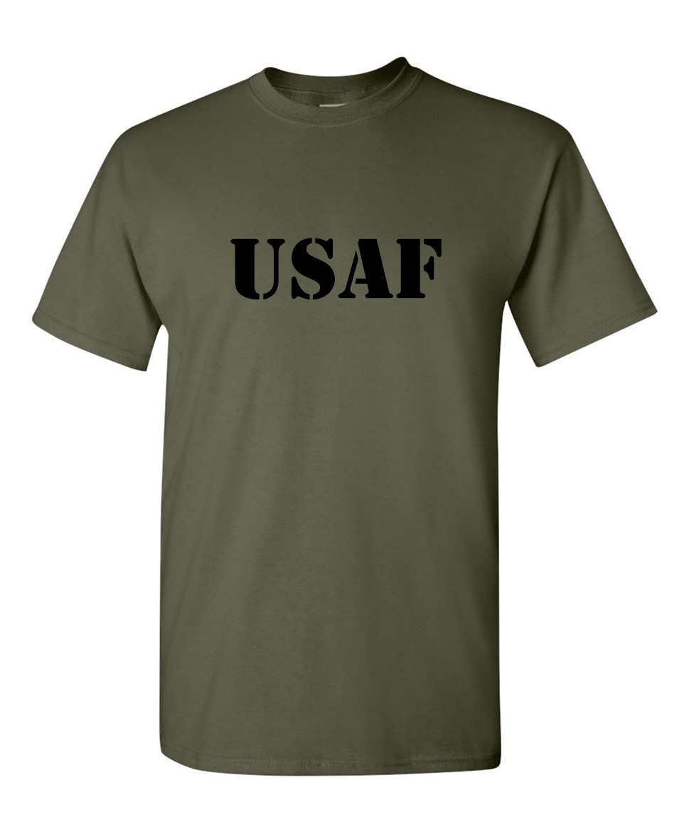 ARMY NAVY USAF Air Force USMC Marines Military Shirt US Army Dad Fathers Day Tee