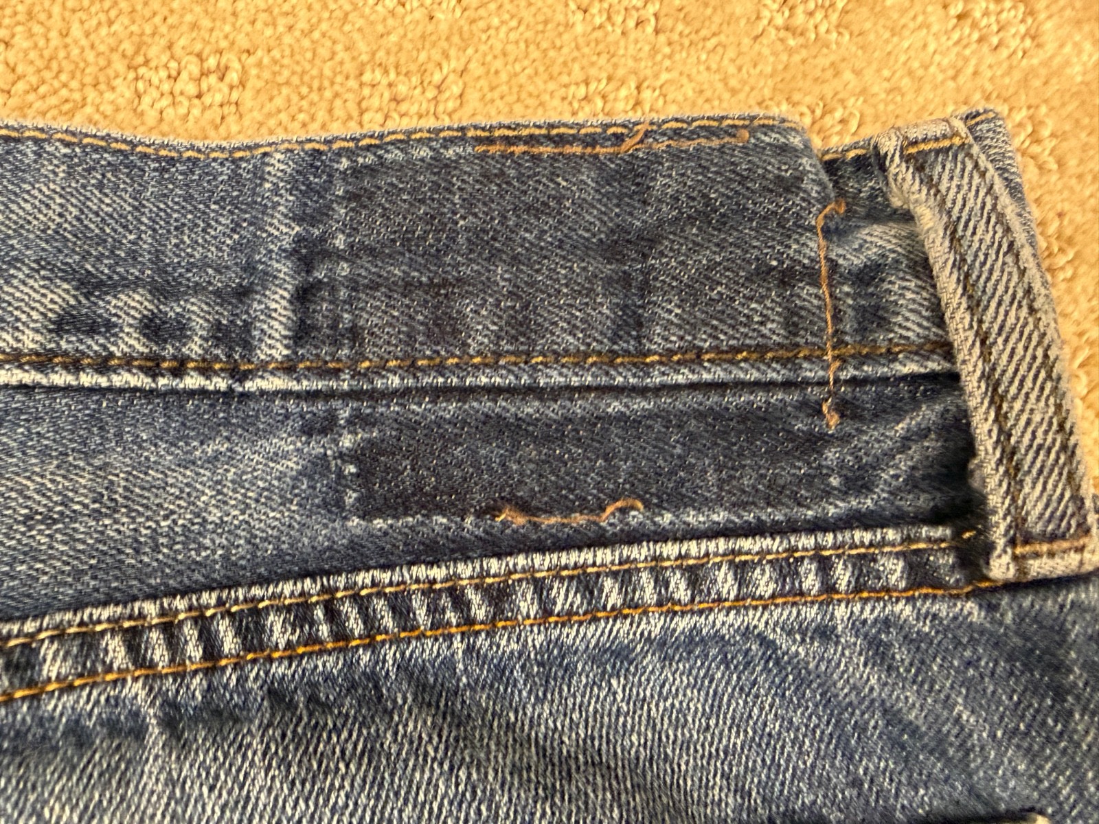 Men’s Levi’s 527 Bootcut Western Red Tab Blue Jeans Patchless 32×28 #1096