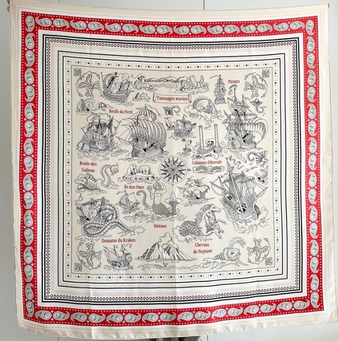 100% Mulberry Twill Silk Scarf Bandanna animal Print Square Shawl Large Wrap 53″