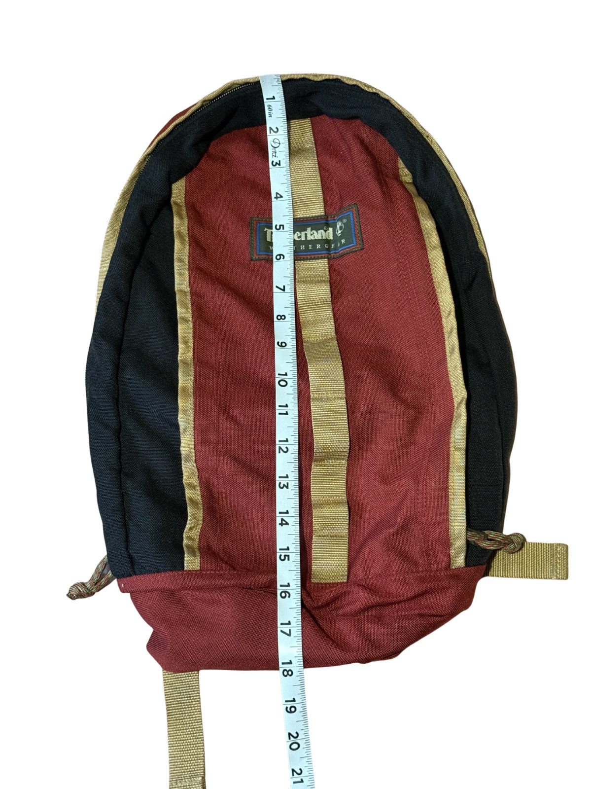 Vintage Timberland Weathergear Backpack – Red/Black/Tan