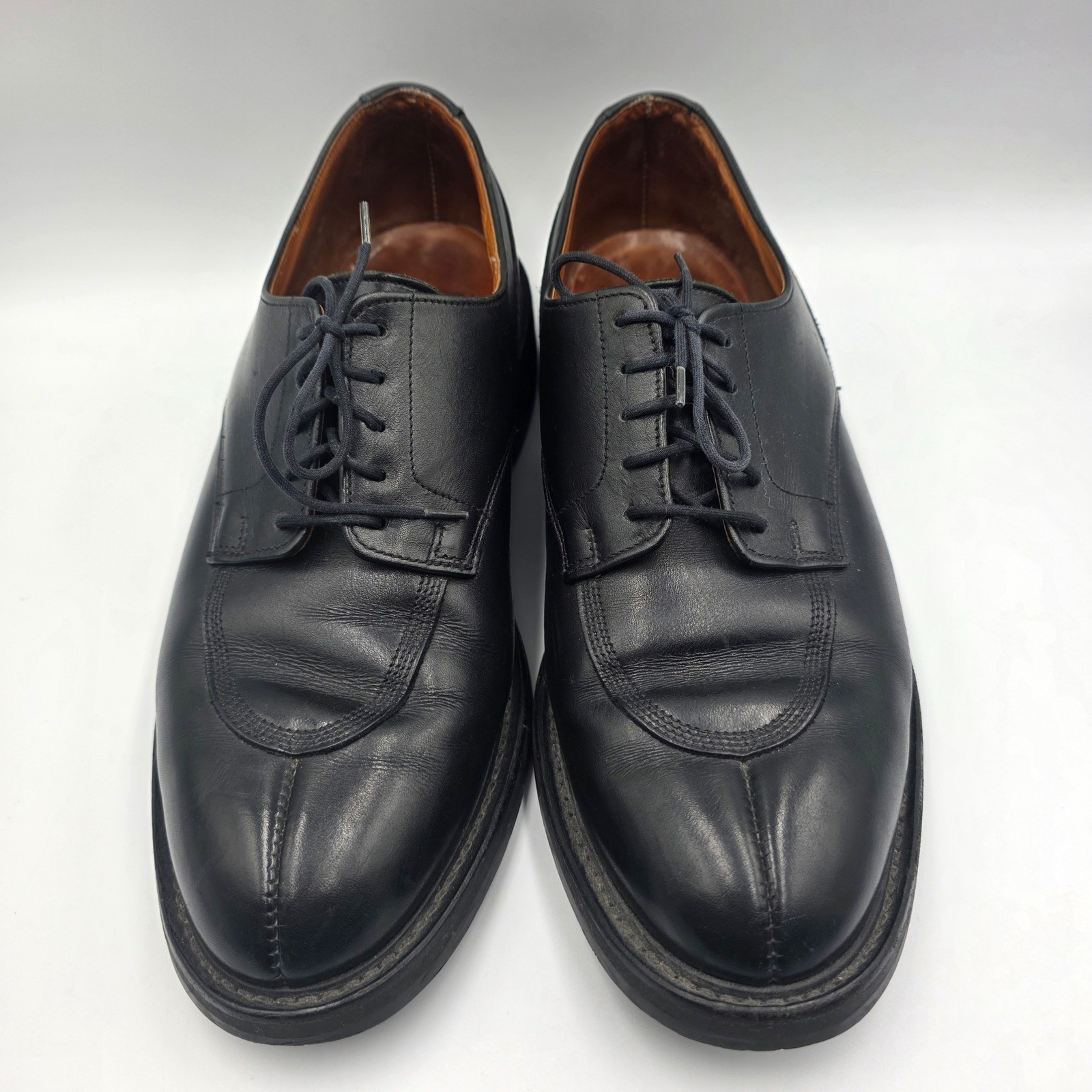 Bowen Made in England Black Leather Split Toe Derby Shoes 7986 Dainite Sole 9