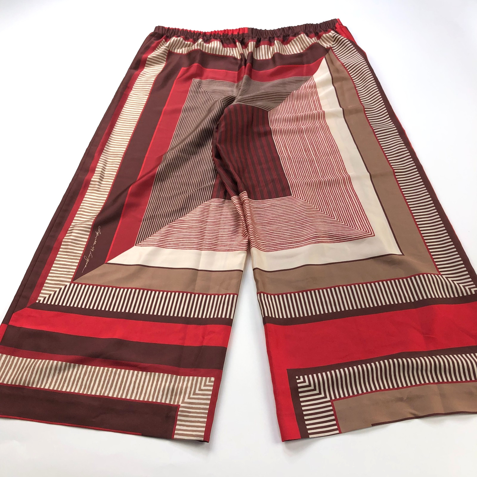 Lafayette 148 New York Carnelian XXL (Fit 39W 29L) Wide Leg Polyester Pants HRJ