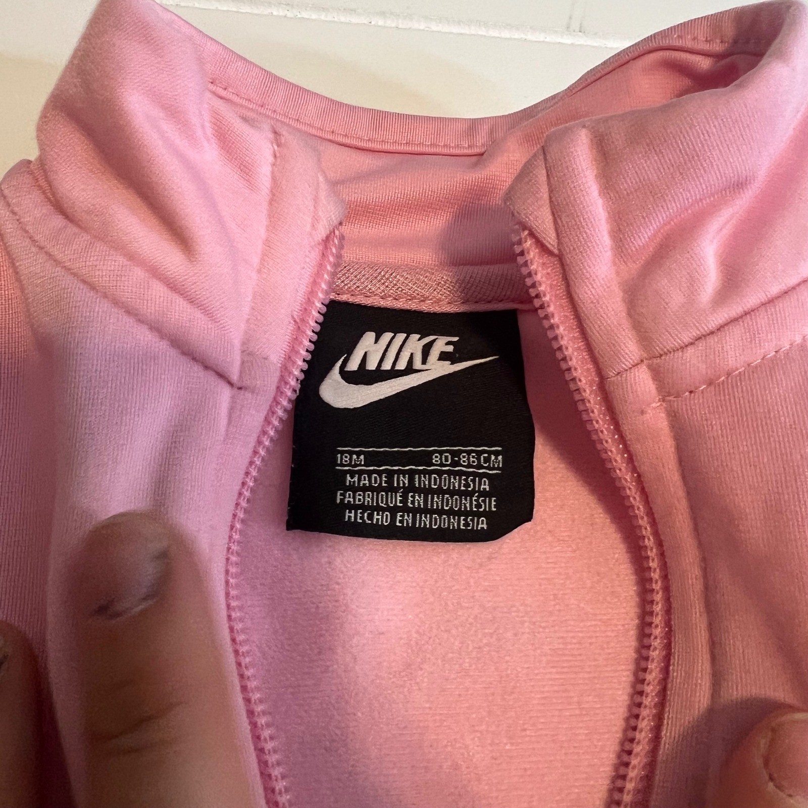 Nike Kids Pink Tricot Tracksuit Jacket and Pants Set 18M D692-A8F