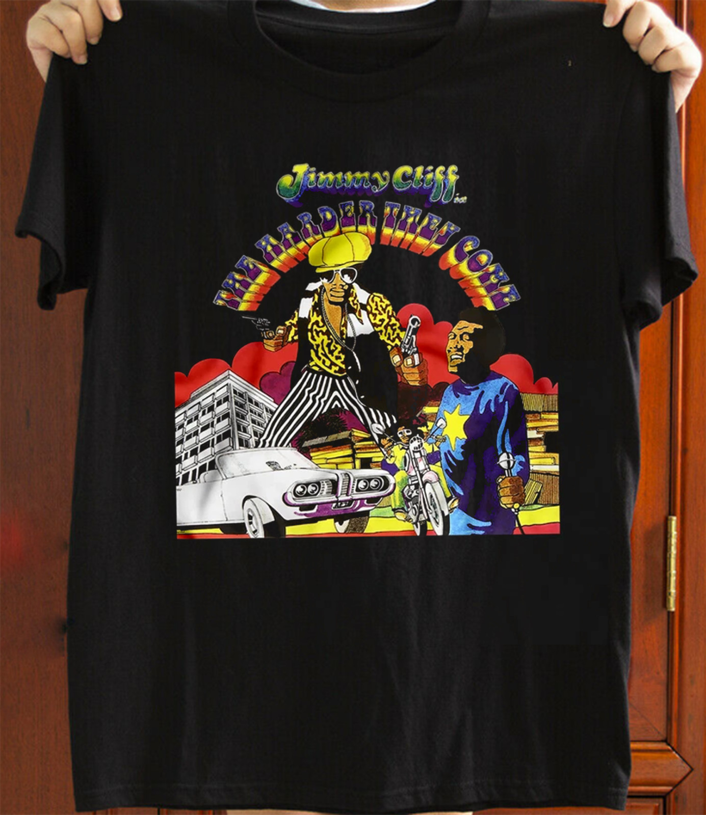 The Harder They Come Jimmy Cliff Reggae Music Funny T Shirt Sweatshirt T-shirt
