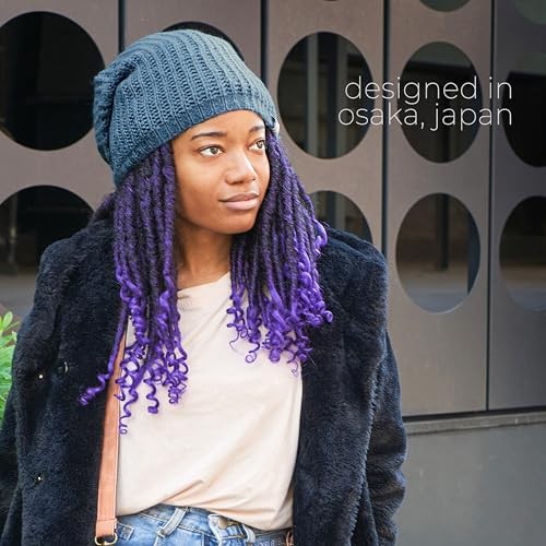Oversized Winter Slouchy Knit Beanie – Mens Warm Fall Hat Womens One Size Black