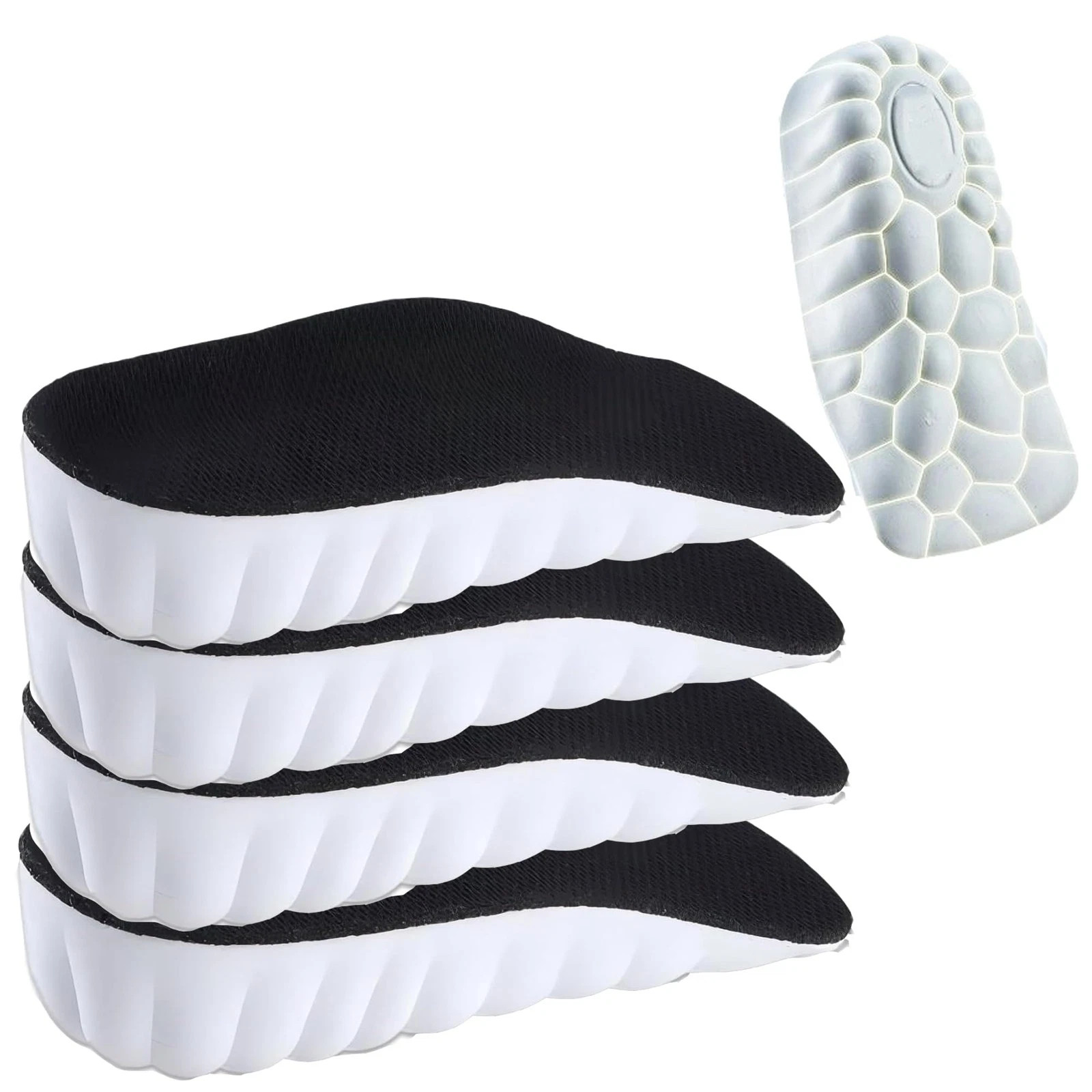 2× Comfort Boost Height Increase Insoles Arch Support Invisible Heel Lift Pads