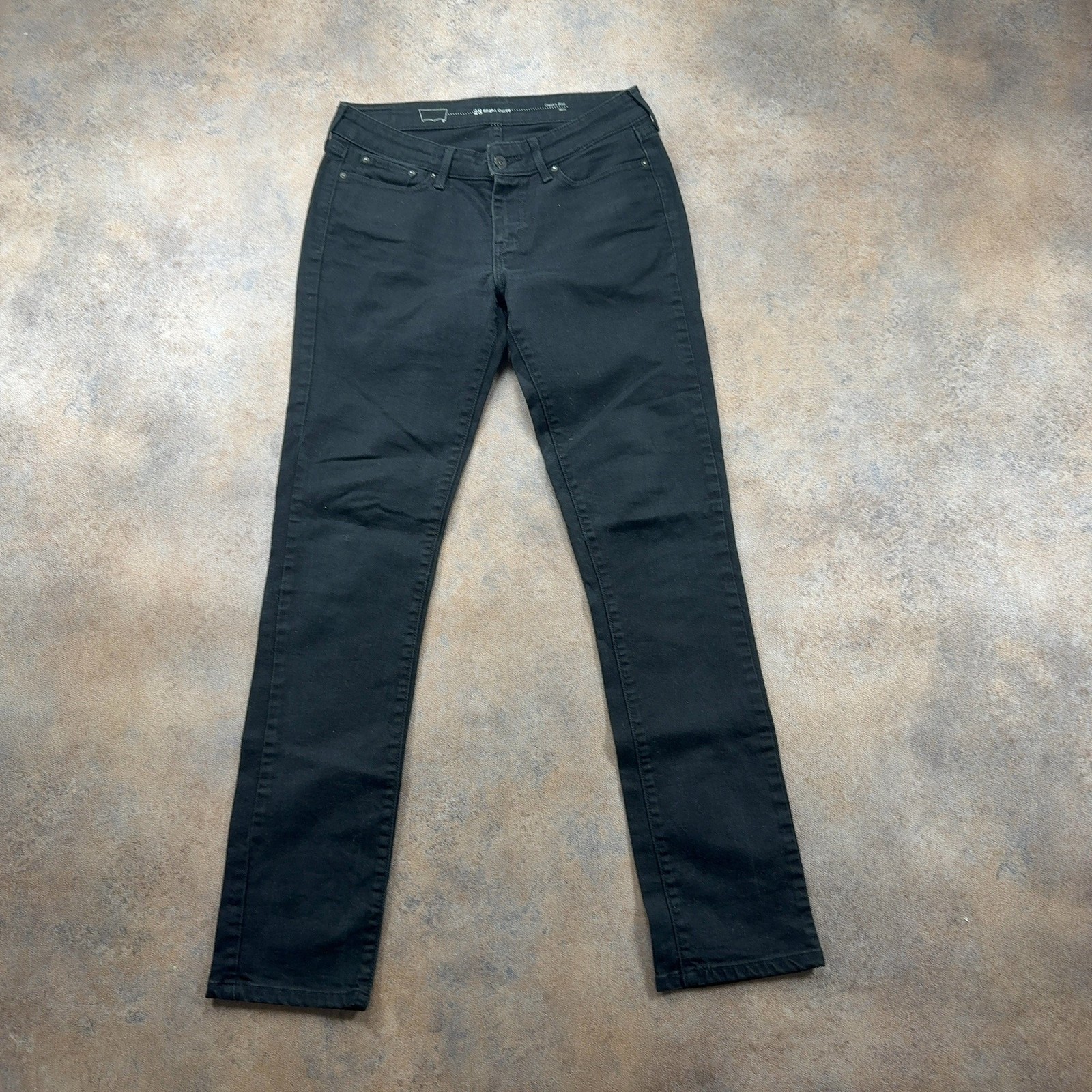 LEVI’S Slight Curve Jeans Black Womens (28 Inch Waist) (31 Inch Leg) Slim Fit