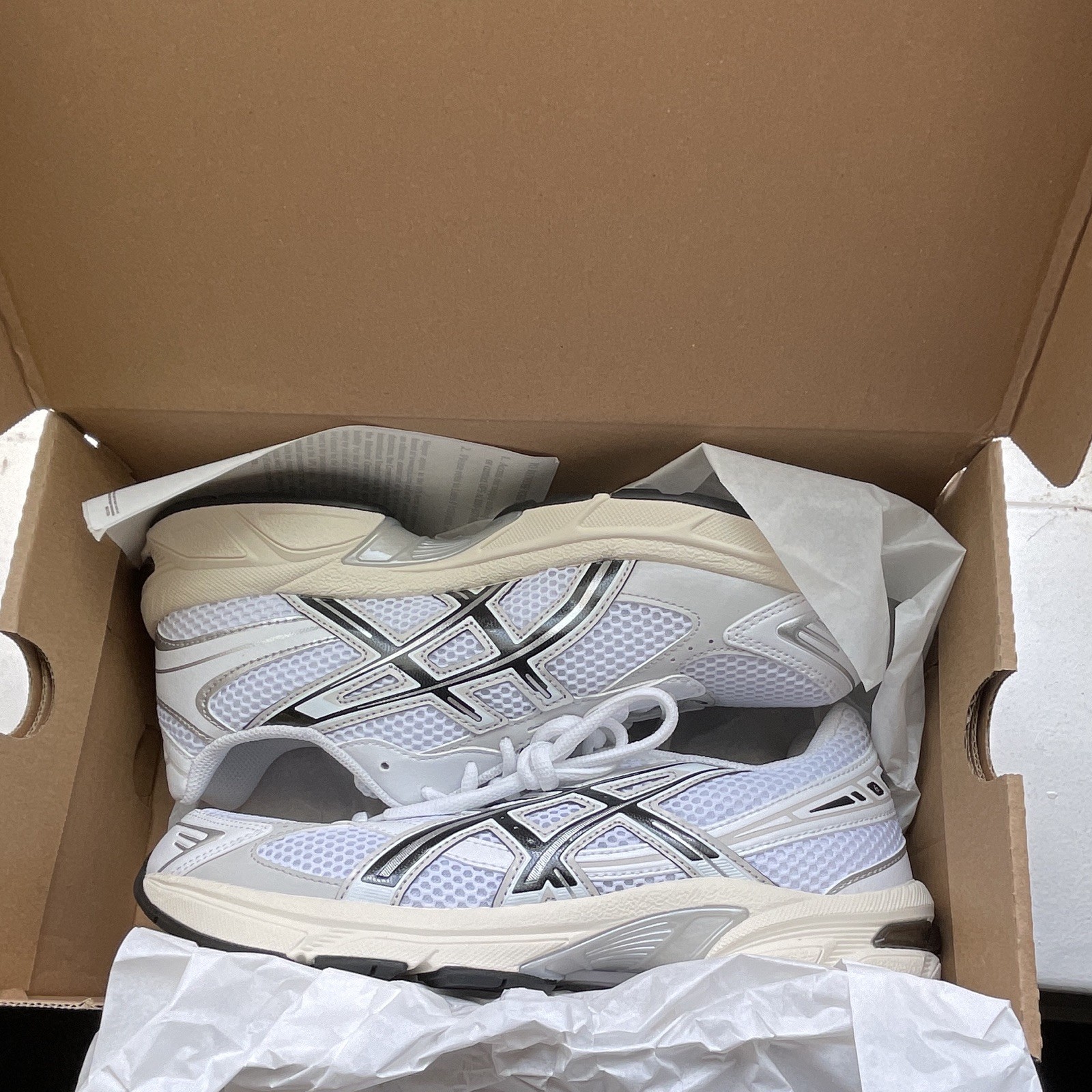 ASICS GEL-1130 White/Cloud Grey Men’s 7.5 Women’s 9 Running Shoes