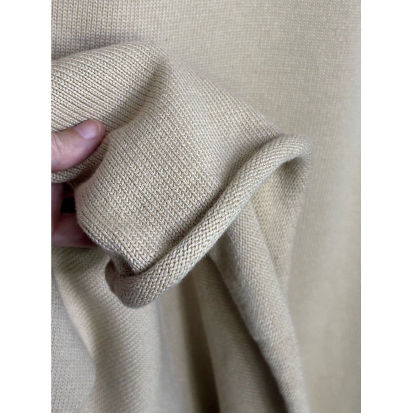 EUC The Row Calista Neutral Tan Knit A-Line Skirt Pull On Size M