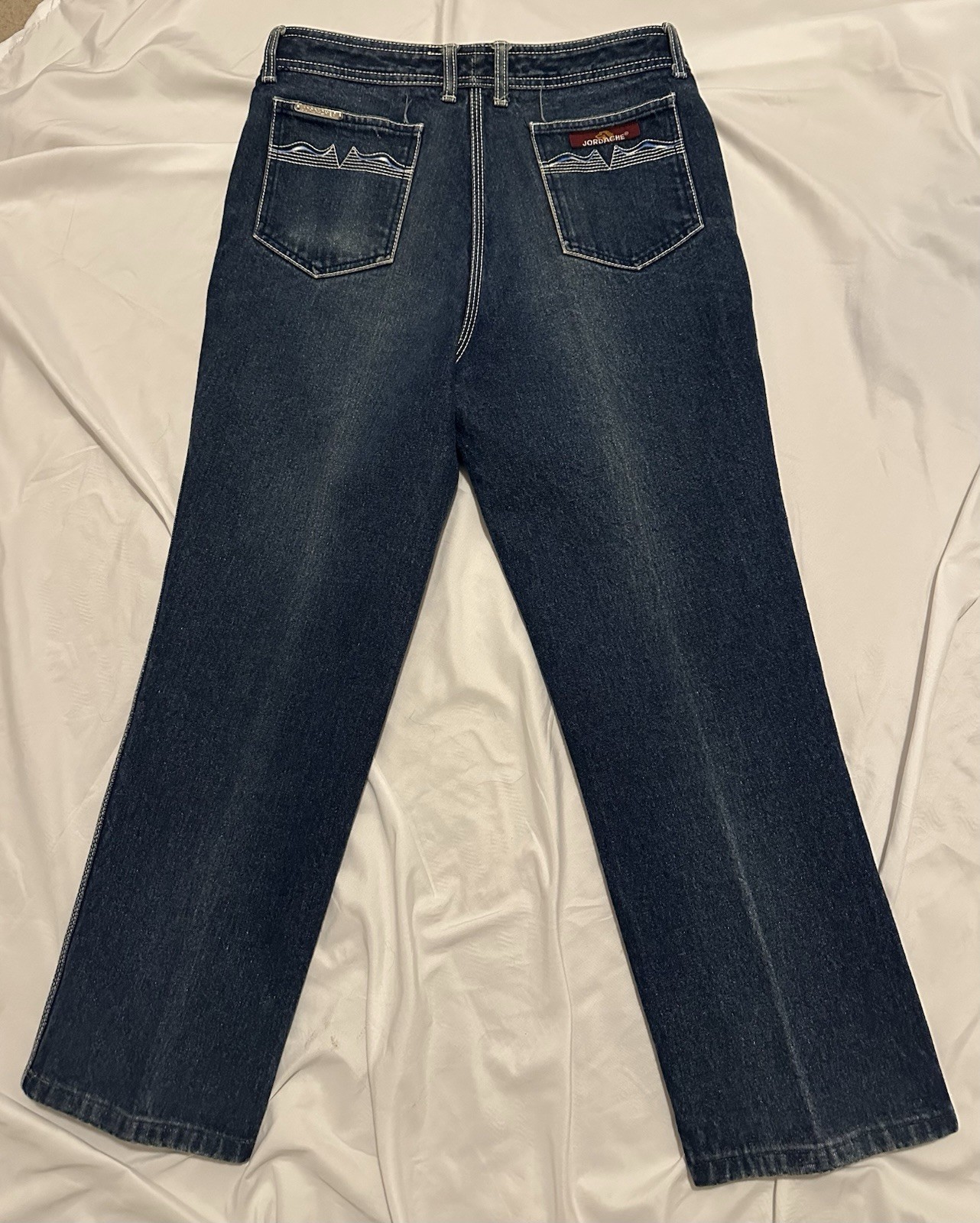 Vintage Jordache Denim Jeans Horse Head Logo Sz 33 – 30 Waist 24 Inseam See Pic