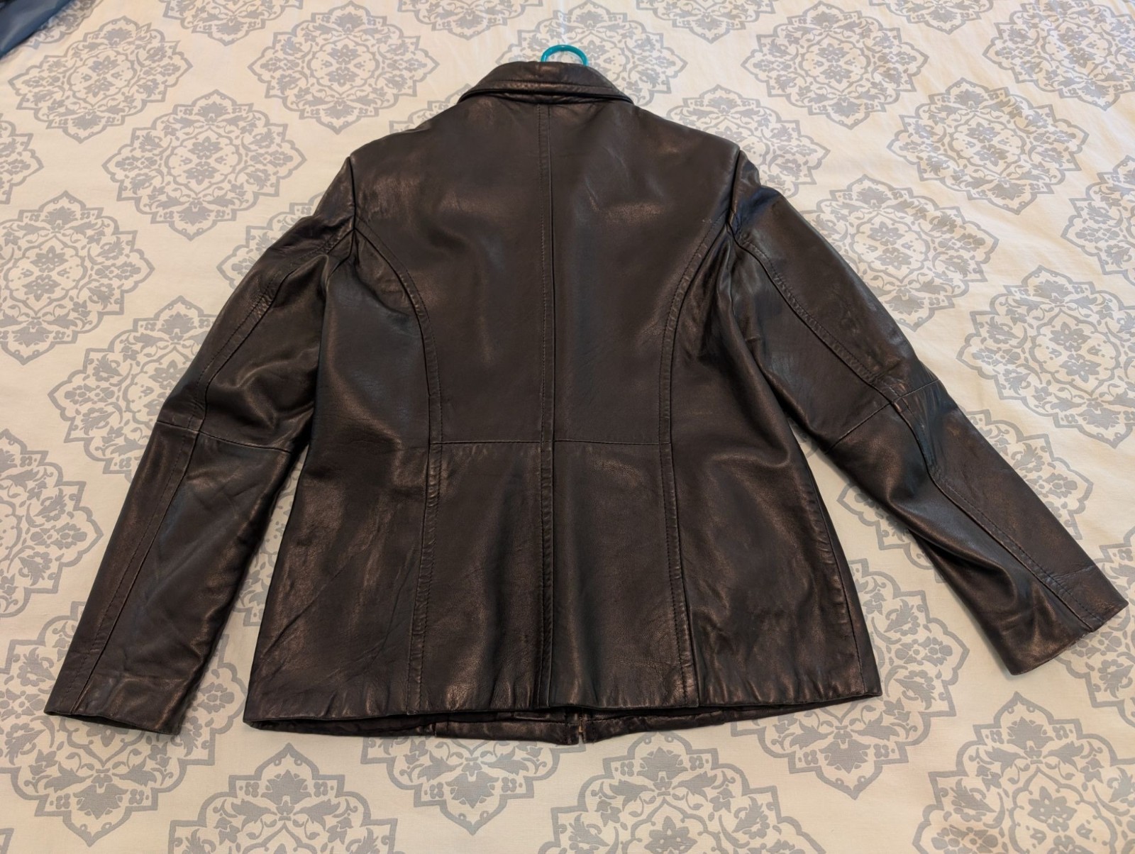Vintage Casual Corner Women’s Genuine Leather Jacket Soft Black Sz Med YKK Zip