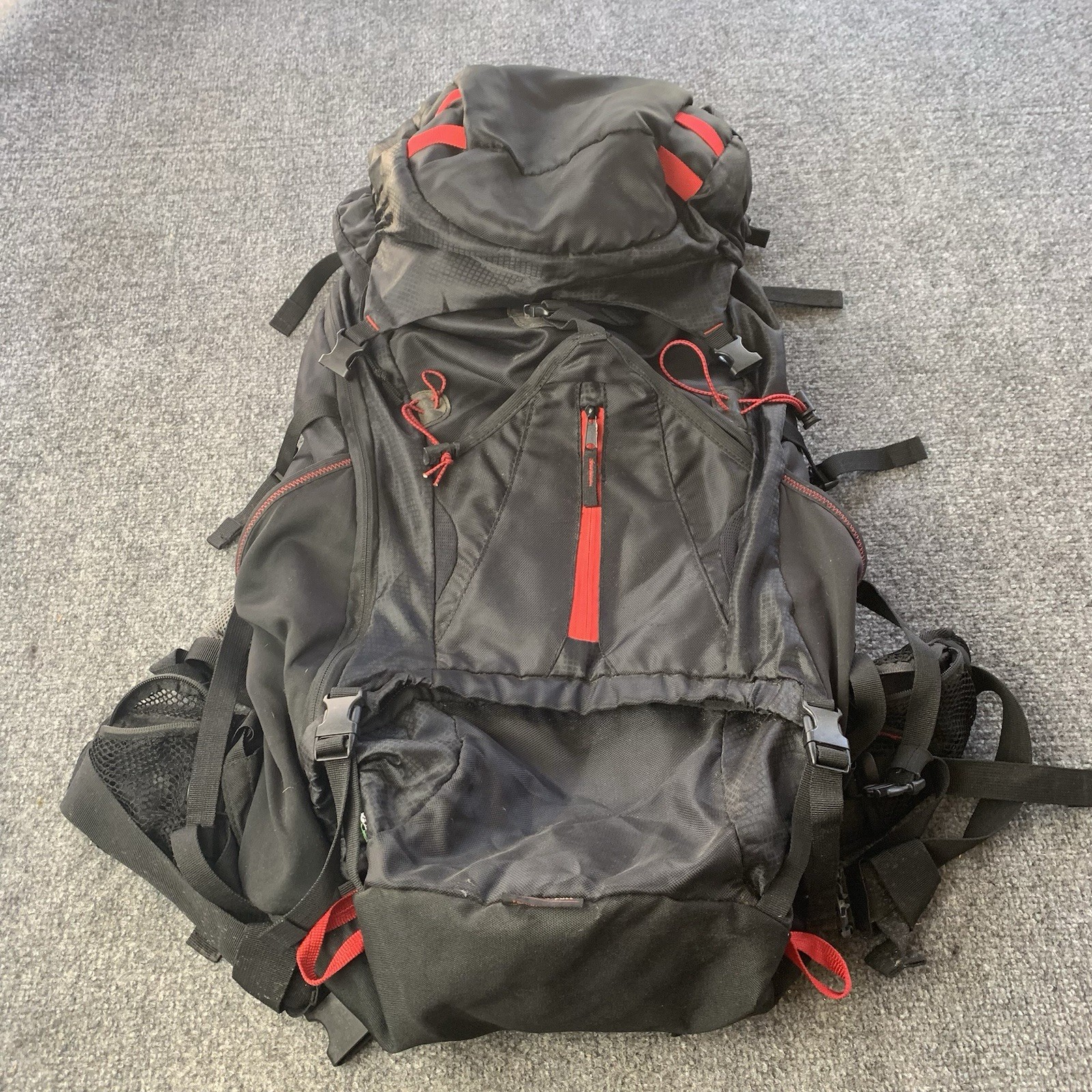 Westfield Trekking Pack Red Black Rucksack Outdoor Backpack Climbing Hiking 70 L