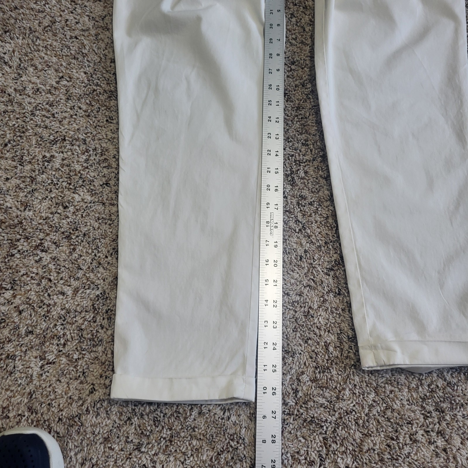 Rag & Bone Womens Pleated Pants Cream Size 8 Made in USA Cotton Trousers