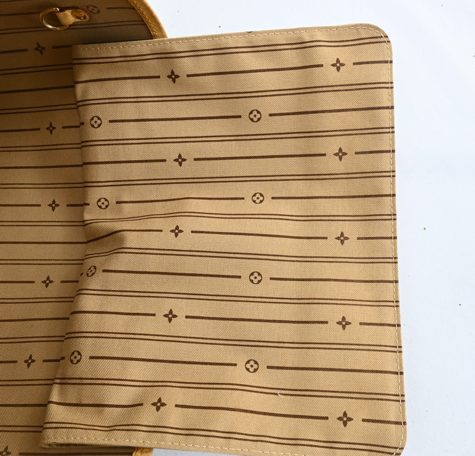 Louis Vuitton Monogram Neverfull MM Leather Fabric Brown Tote bag C1946GA806