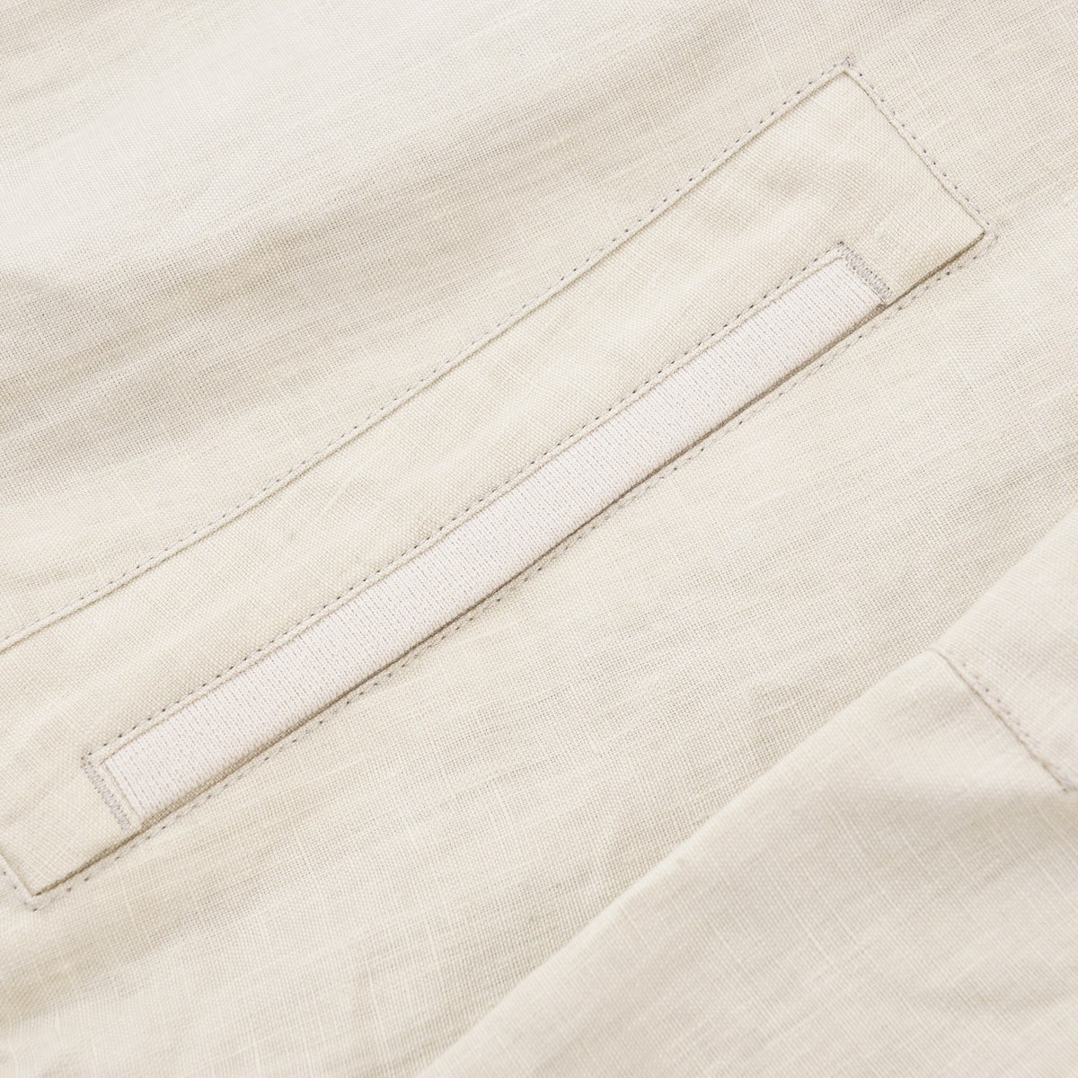 Brett Johnson Ivory Cream Linen Bomber Jacket with Knit Details XL (Eu 54) NWT