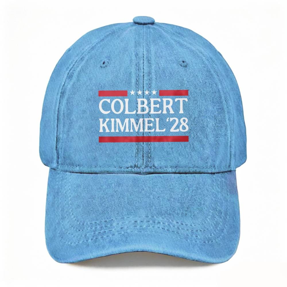 Unisex Colbert Kimmel ’28 Dad Hat Late Night Comedy Fans Washed Baseball Cap