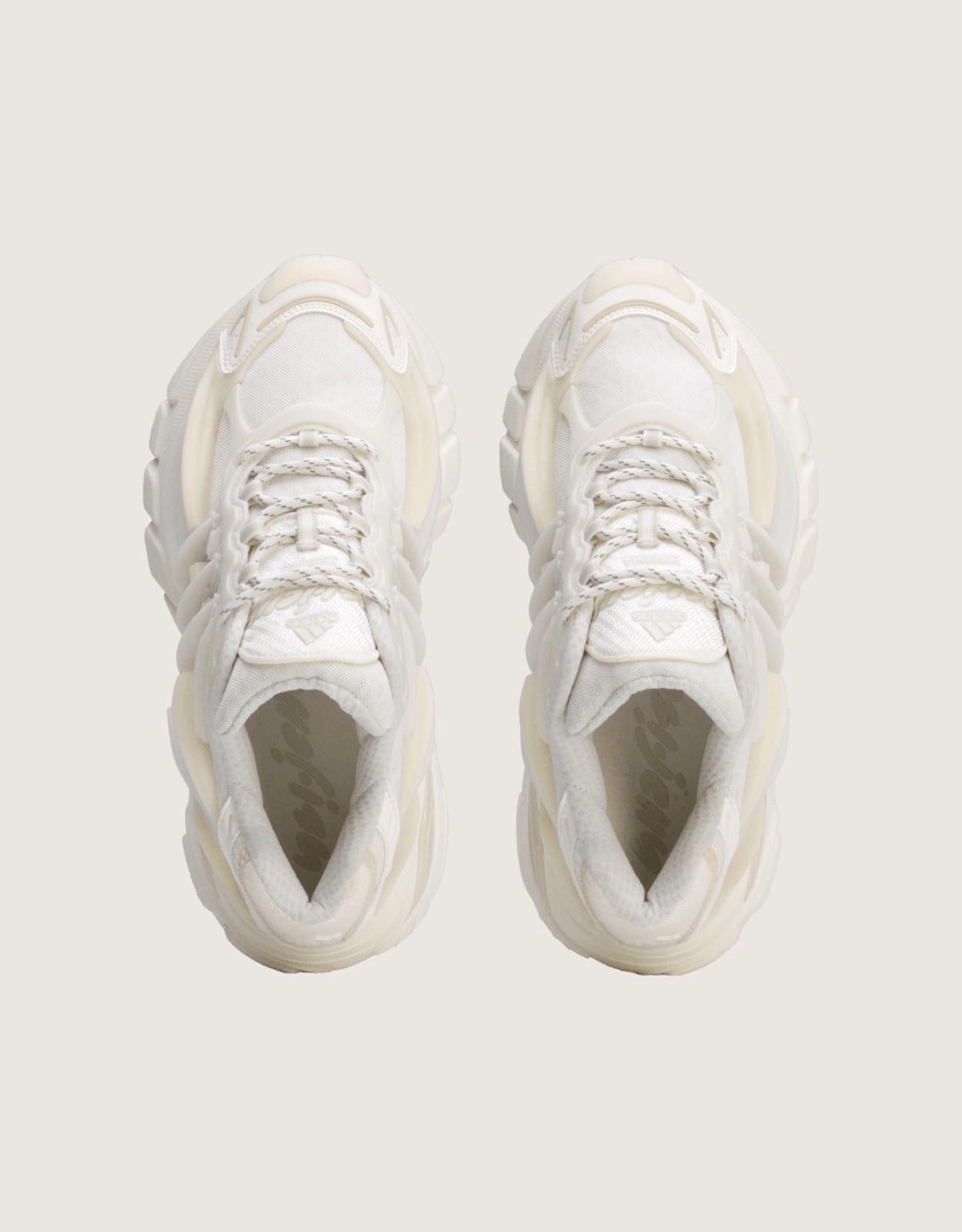 Size 12.5 – PW Adidas Adistar Jellyfish – Chalk White Off White, Bliss – PRESALE
