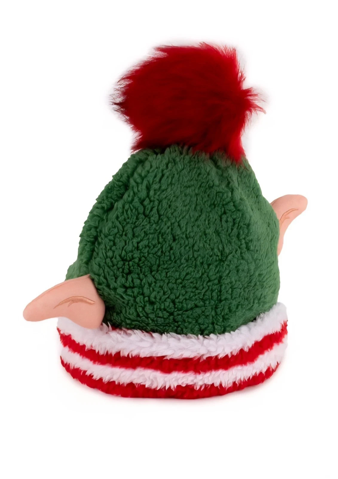 Ugly Christmas Hat Holiday Time Elf Ears Sherpa Striped Adjustable One Size
