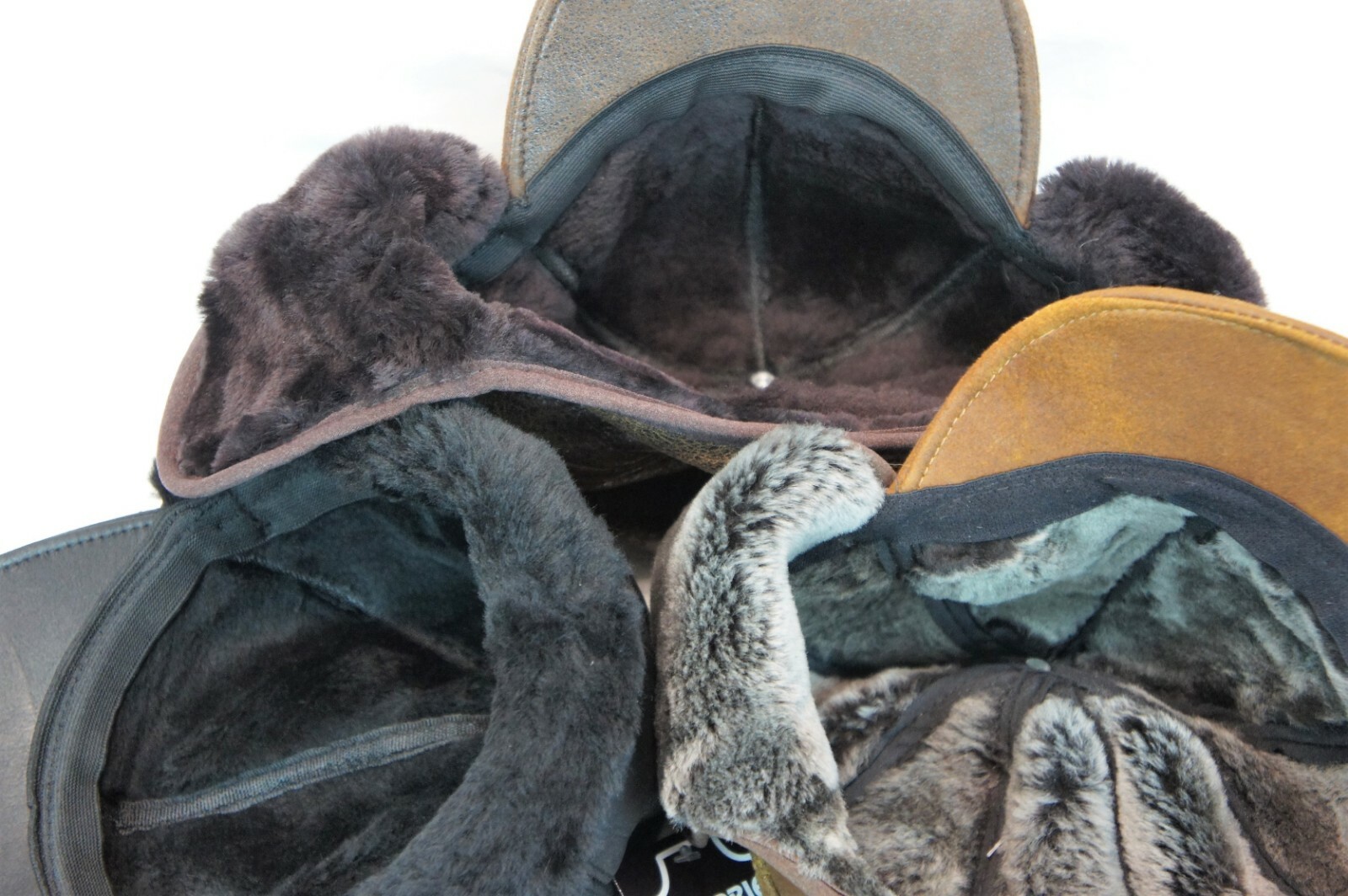 3 colors 100% REAL Sheepskin Shearling Leather Trapper Hunting Aviator Hat M-3XL