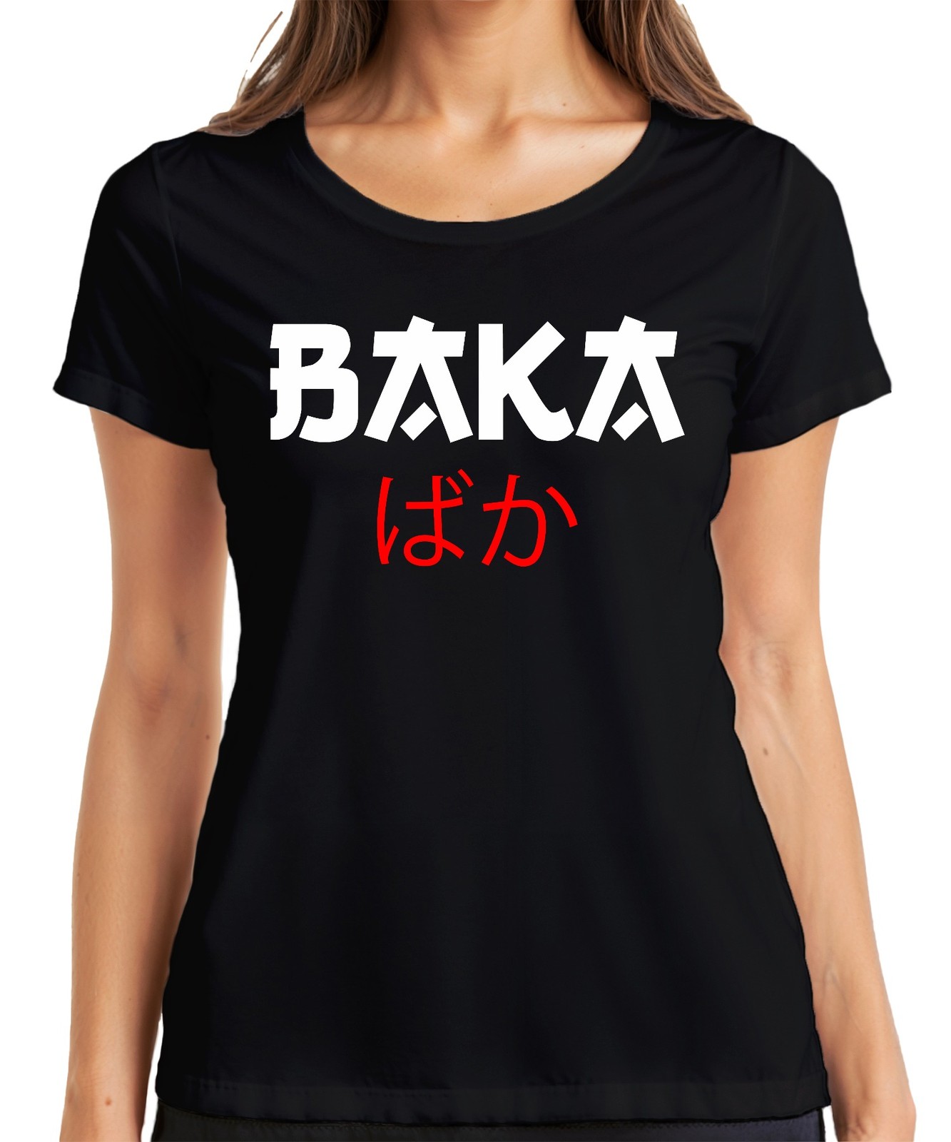 バカばか Anime Otaku Japanese Manga Cosplay Kawaii Humor Gift Women’s T-Shirt