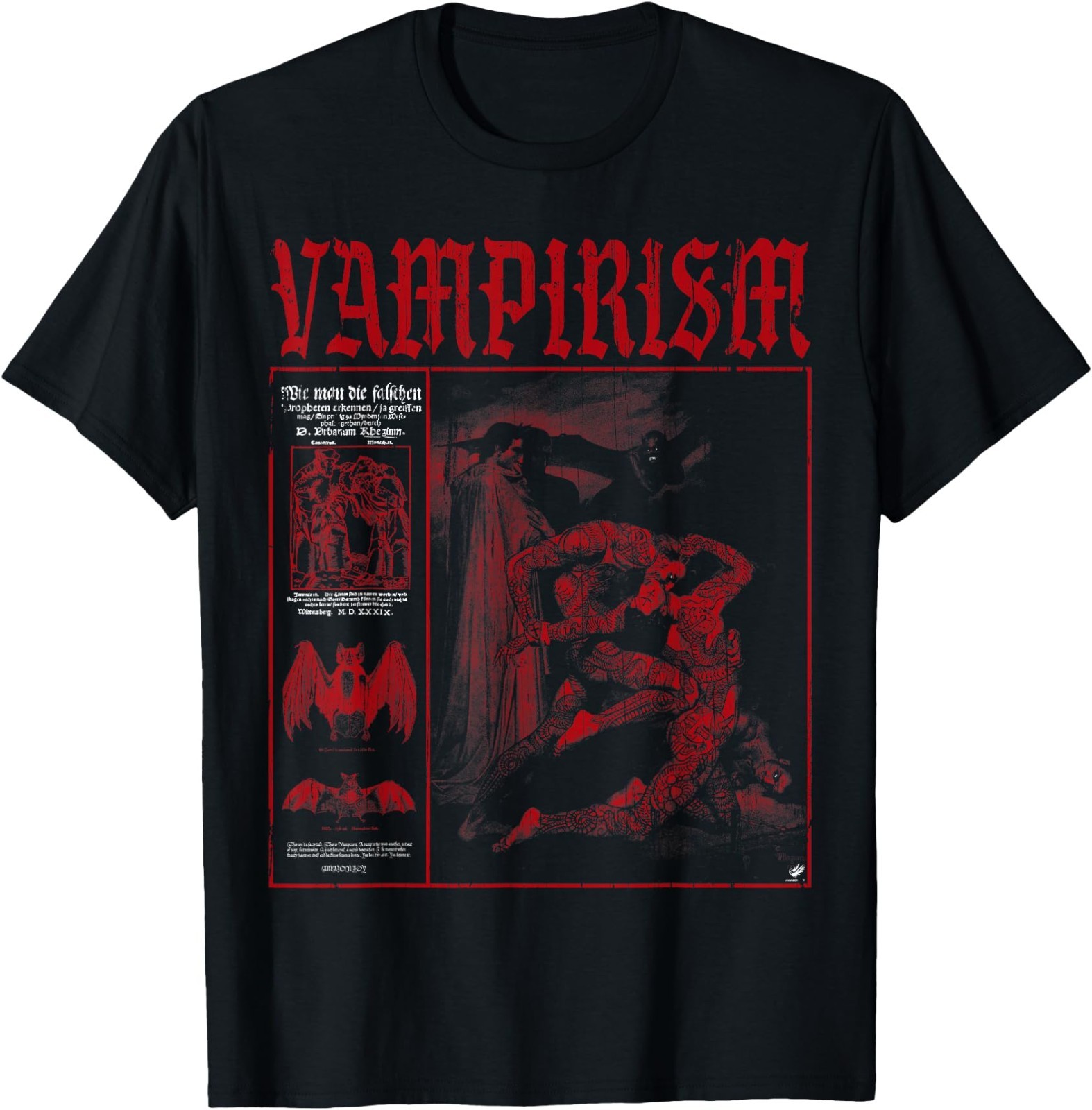 Dark Gothic Satanic Vampire Emo Y2K Grunge Occult Alt Gothic T-Shirt