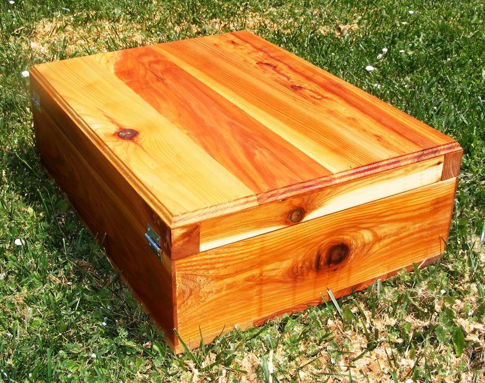 Cedar Storage Box 24 x 12 x 8 (Outside dimensions) All Cedar